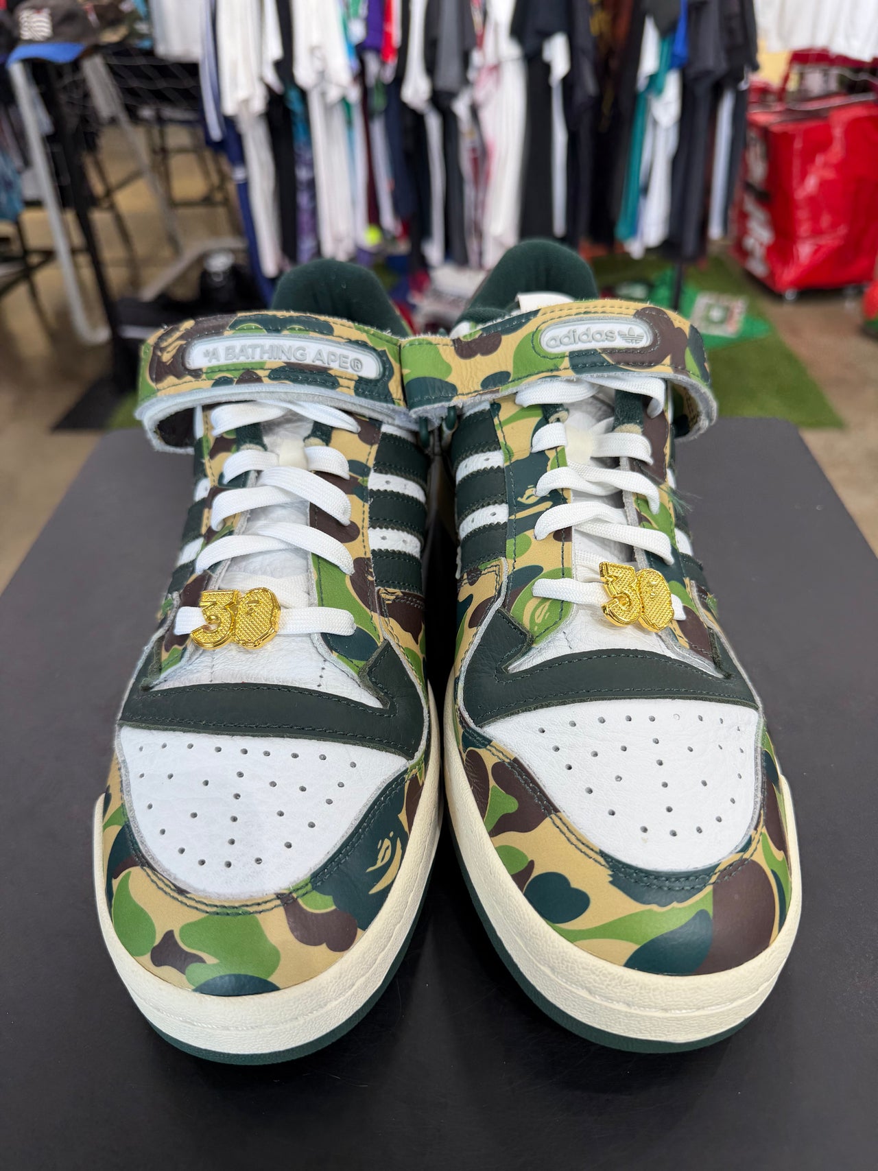 Adidas Forum 84 Low Bape 30th Anniversary Green Camo (2023)