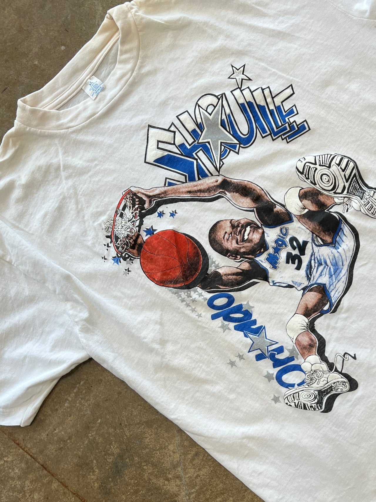 90s NBA Shaquille Shaq Orlando Magic Dunk Tee