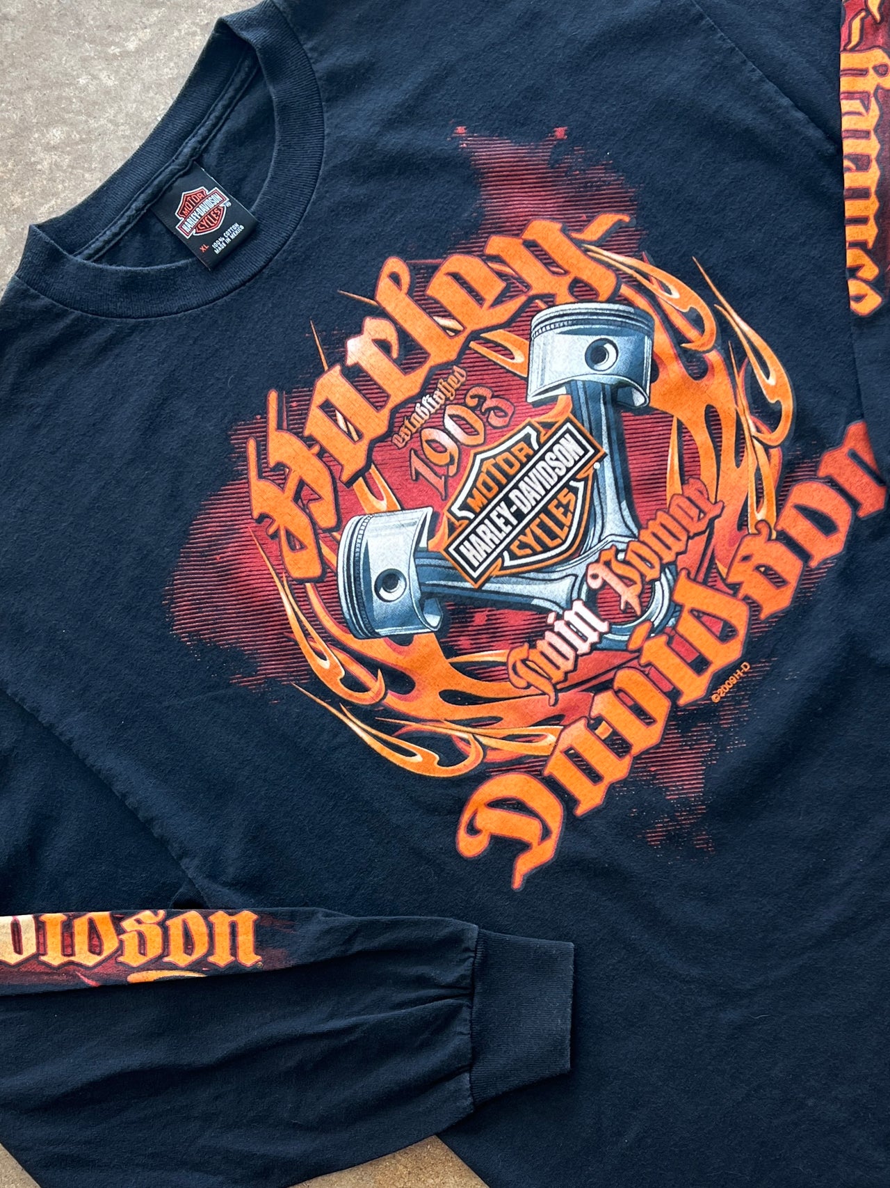 2000s Harley Davidson Twin Power Motorcycle Long Sleeve