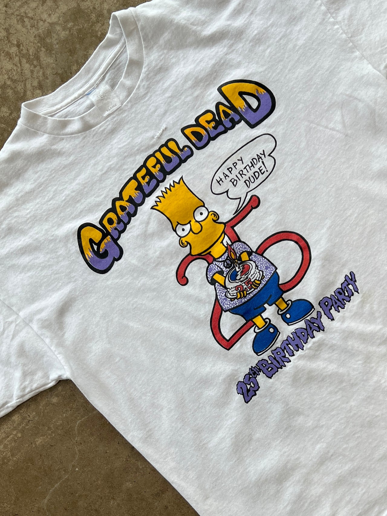 1990 Grateful Dead Summer Tour Bart Simpson Tee