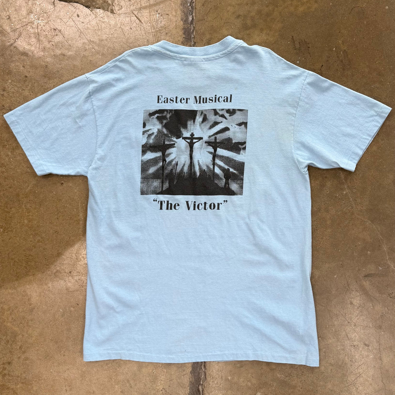 80s The Victor An Easter Musical Production Jesus Tee
