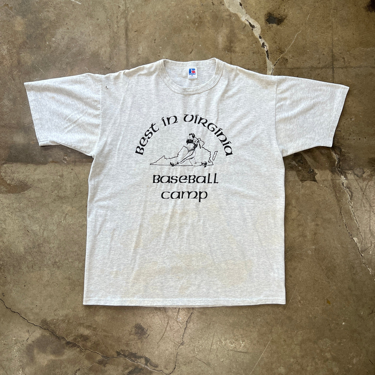 Best in Virginia Baseball Camp Single Stitch Russell Athletic Tee