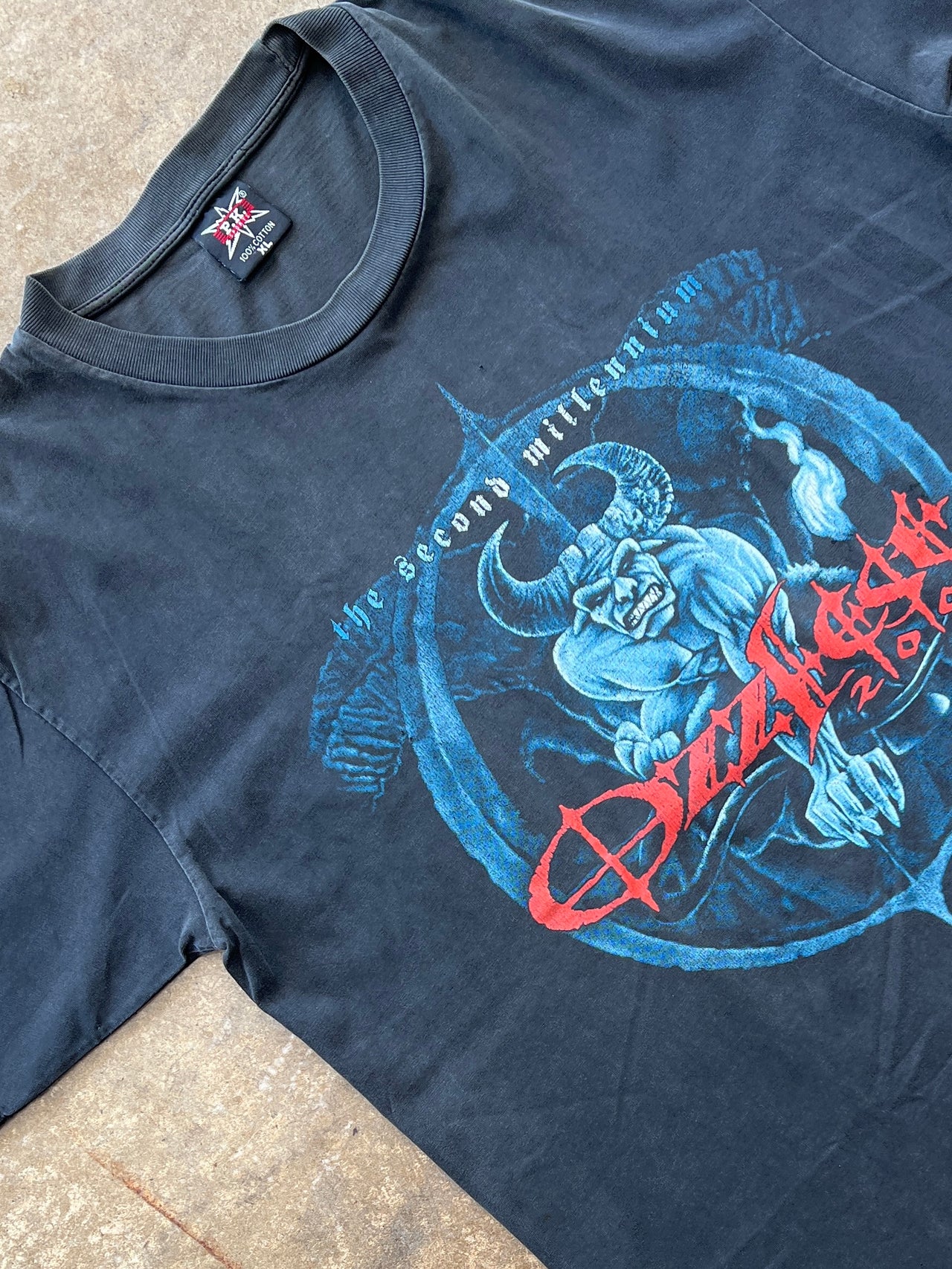 2002 Ozzfest The Second Millennium Boot Tee PK Sports