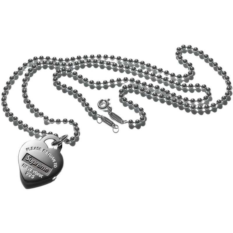 Tiffany&Co. x Supreme Heart Tag Pendant Necklace