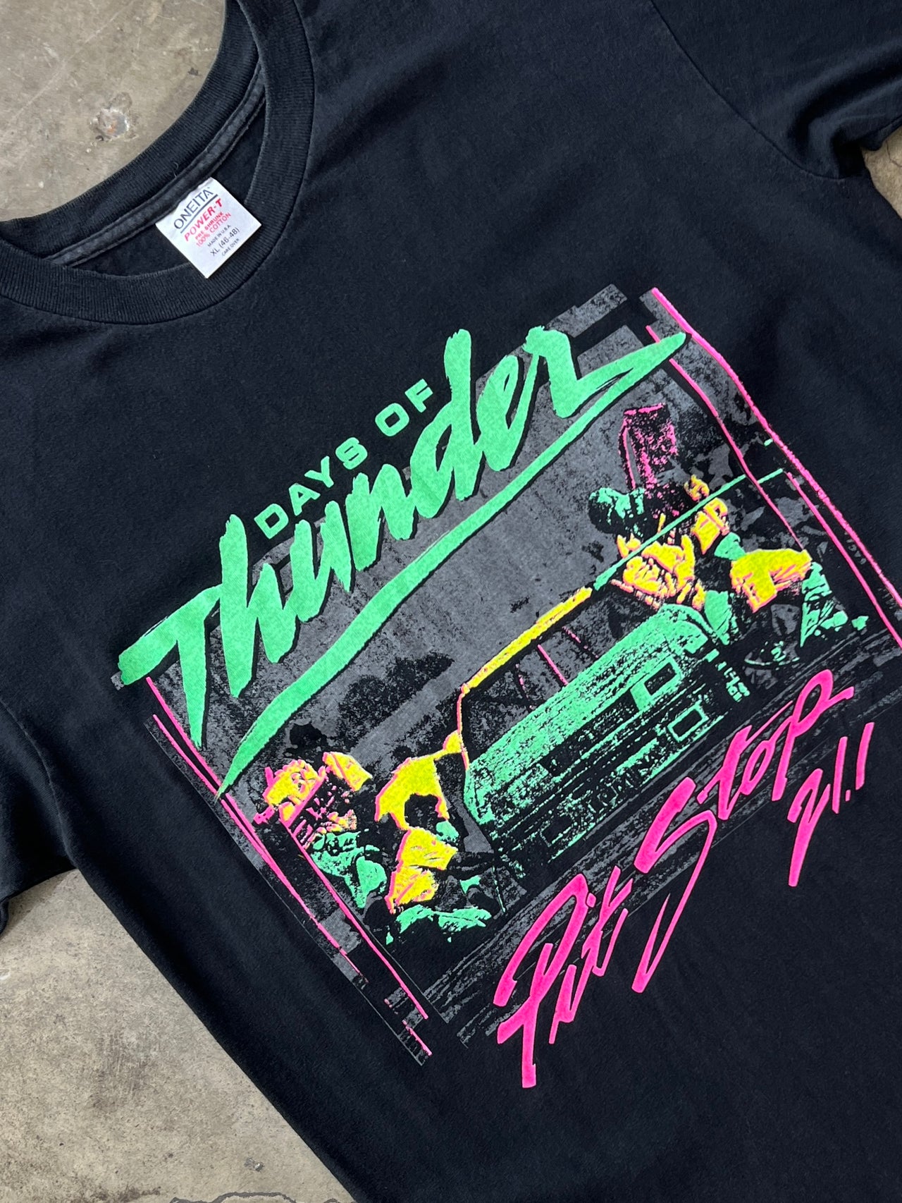 90s Days of Thunder Pit Stop Pit Crew Racing Movie Tee