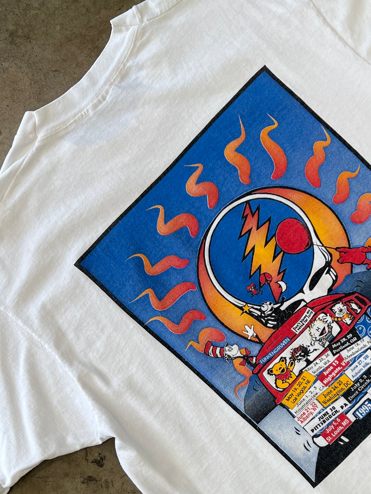 1995 Liquid Blue Grateful Dead Summer Tour Tee Single Stitch