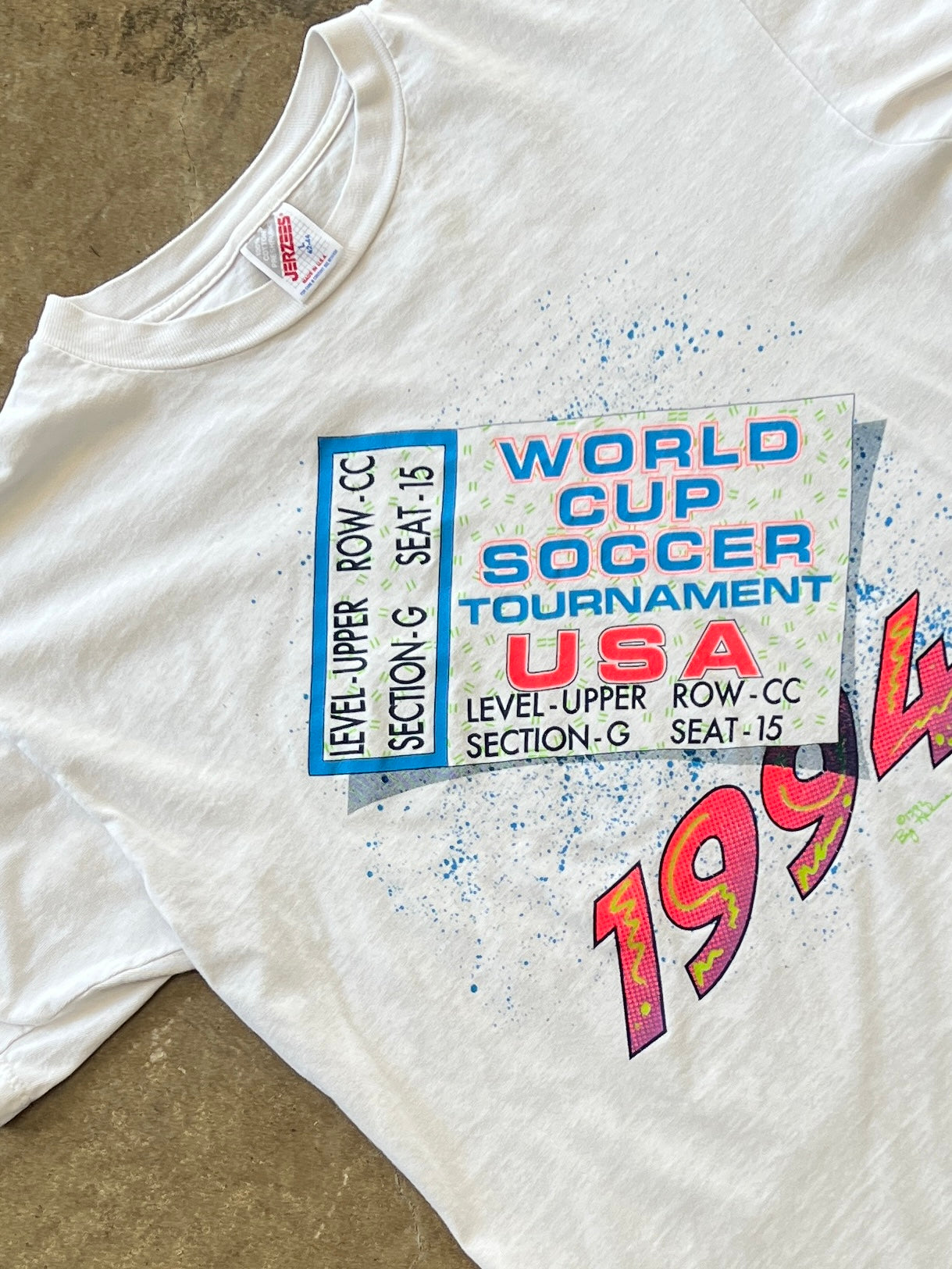 1994 World Cup Soccer USA Ticket Tee