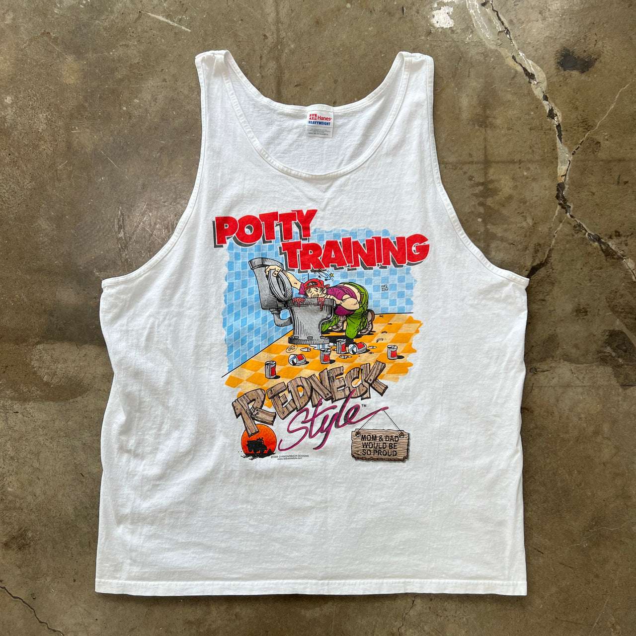 Potty Training Redneck Style Muscle Tank Top