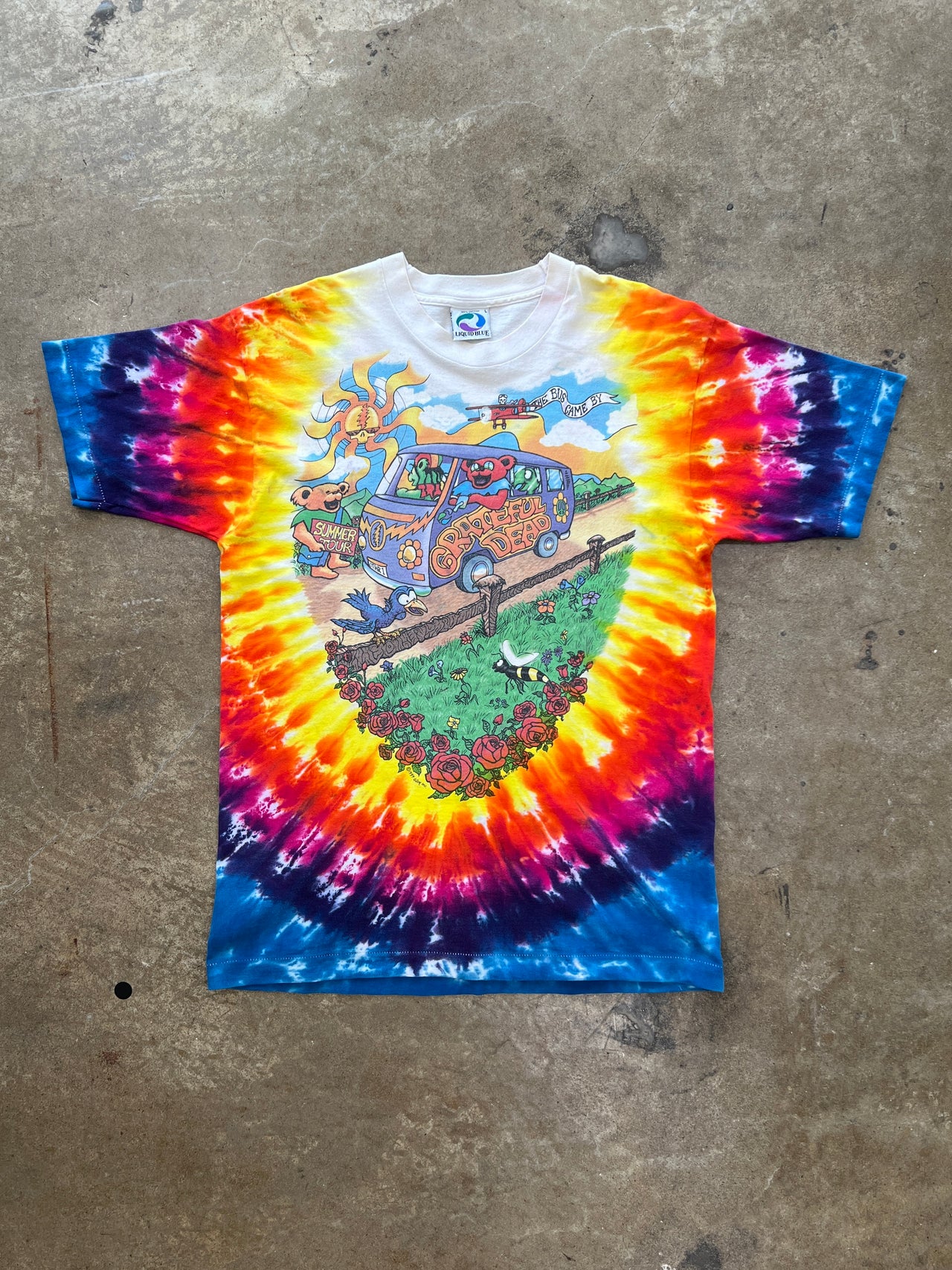 1994 Grateful Dead Liquid Blue Summer Tour Tee