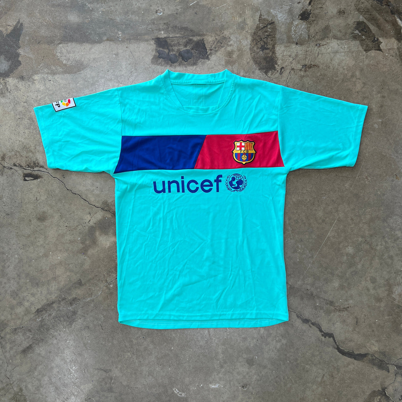 FC Barcelona Unicef Futbol Soccer Jersey Tee