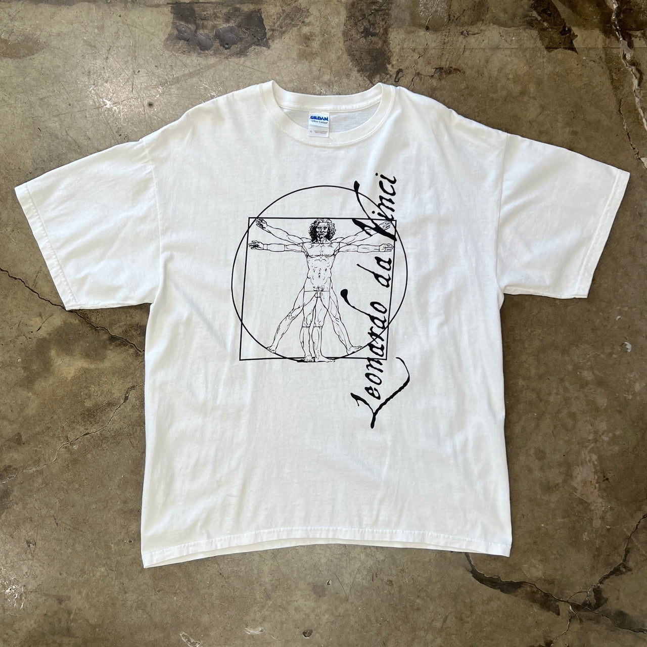 Leonardo Da Vinci Vitruvian Man Art Tee