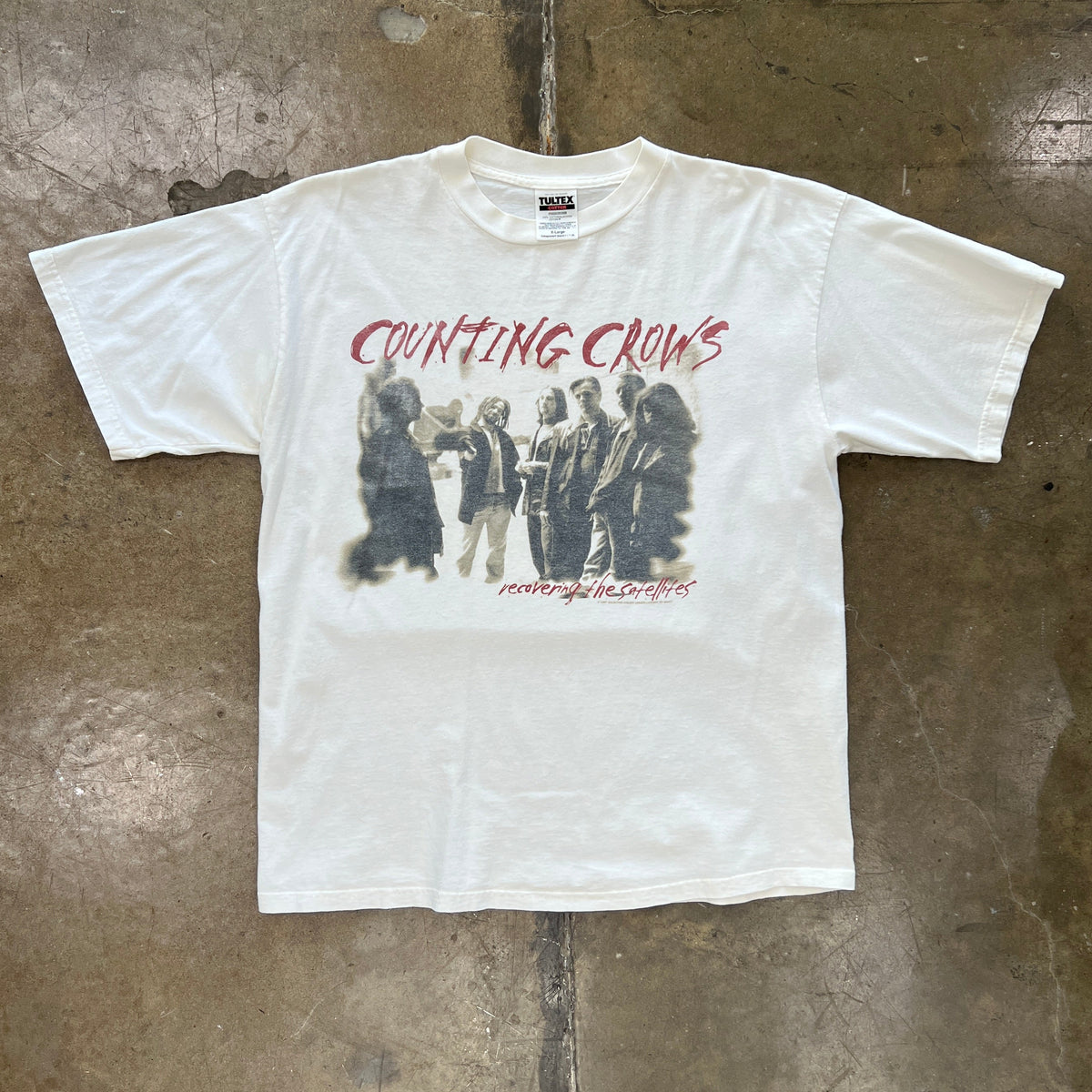 1997 Counting Crows Recovering The Satellites Band Tee
