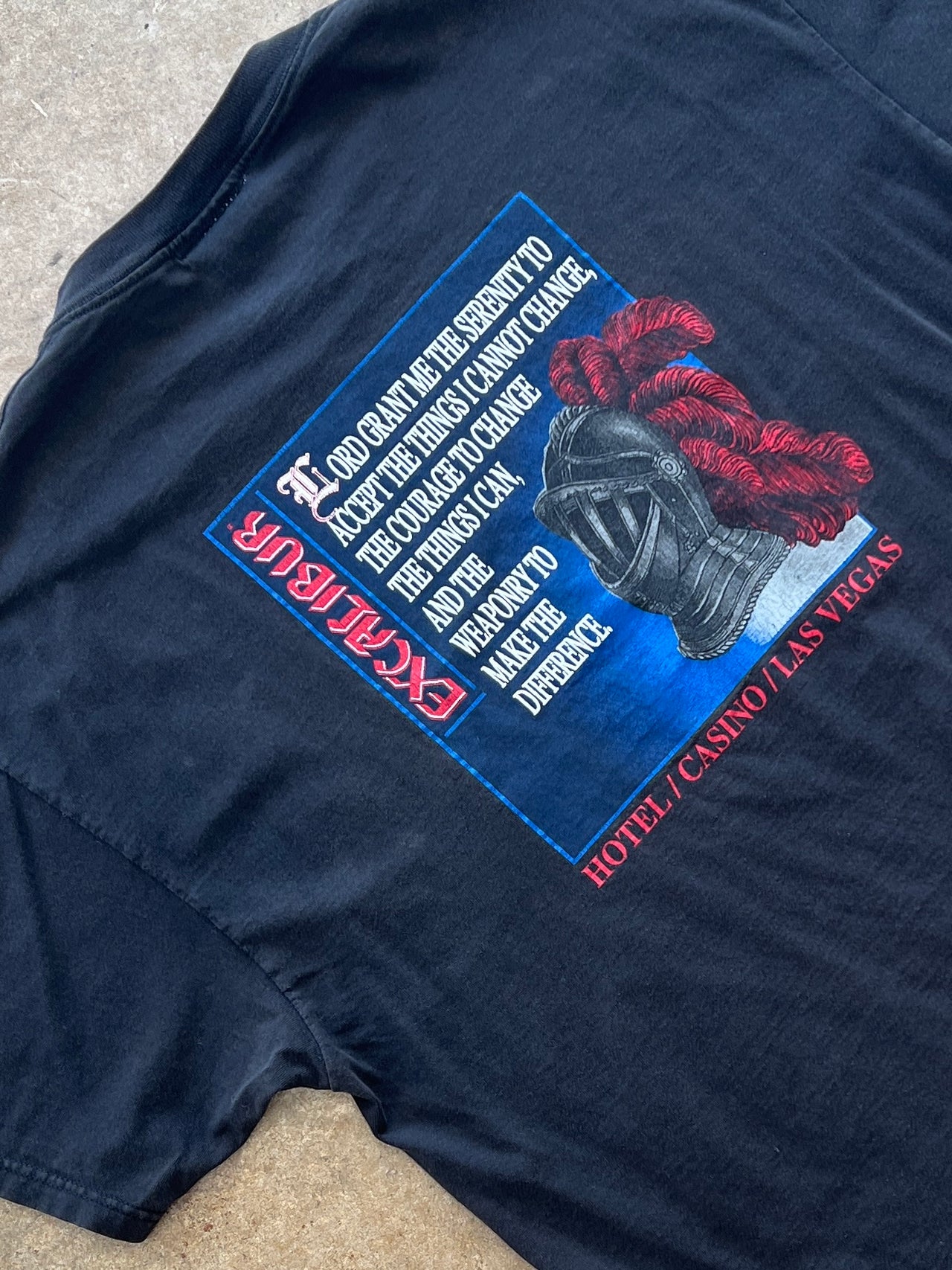 Excalibur Las Vegas Lord Grant Me the Serenity Gambling Vacation Tee