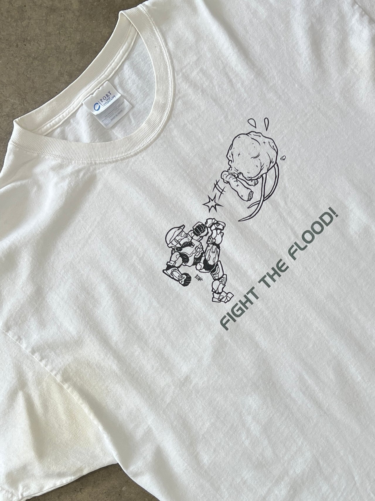 2005 Halo Video Game Hurricane Relief Parody Tee