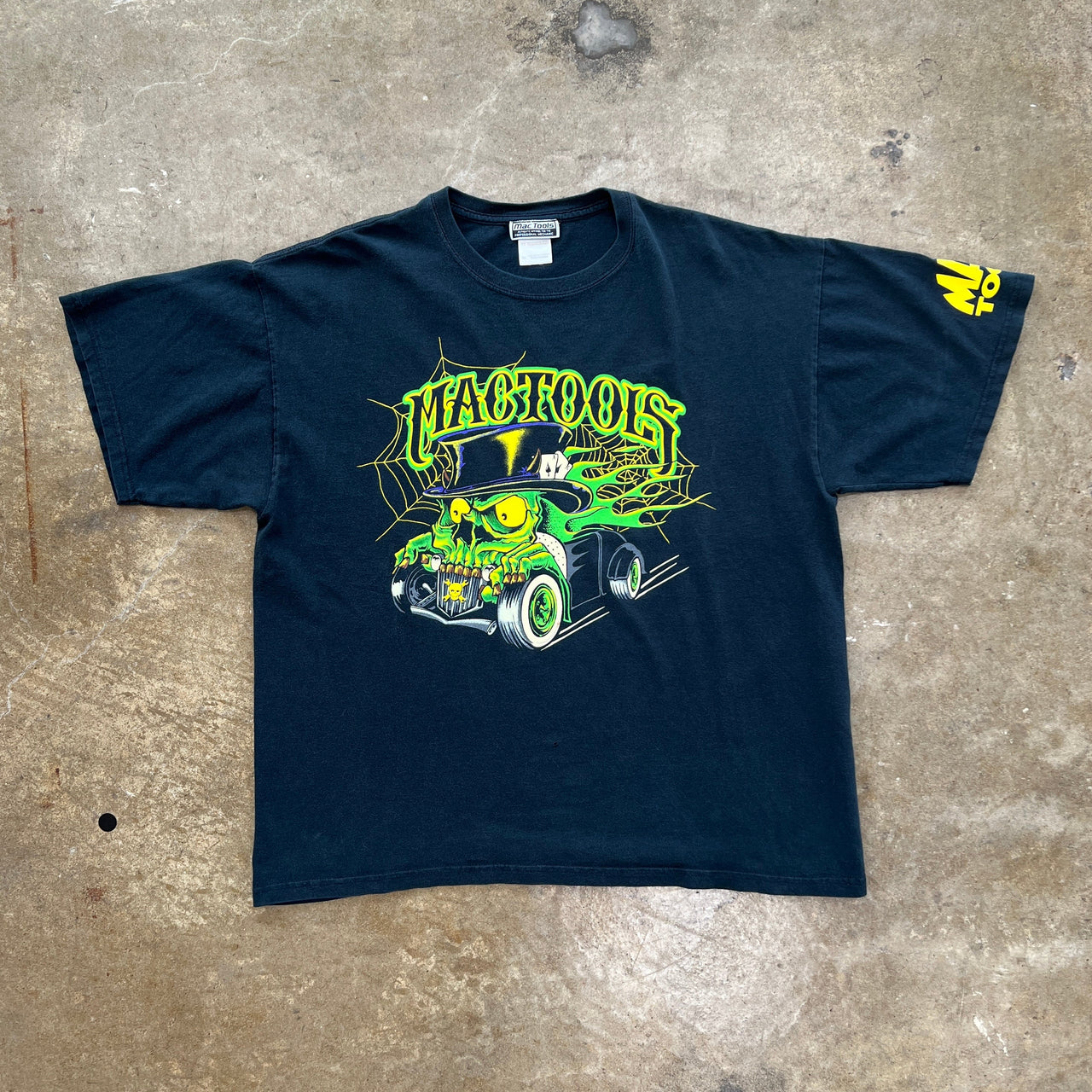 Mac Tools Spider Web Racing Flame Tee