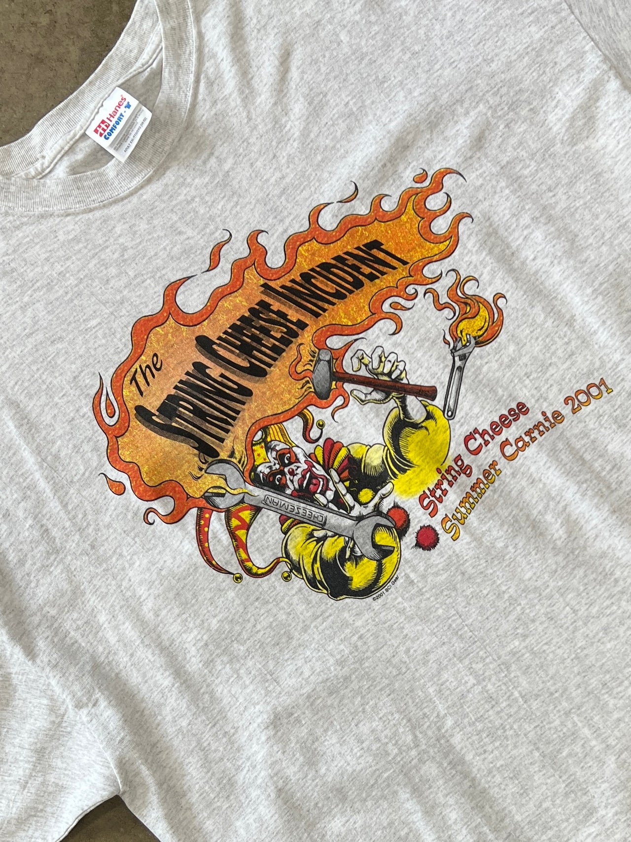 2001 The String Cheese Incident Summer Carine Tour Tee