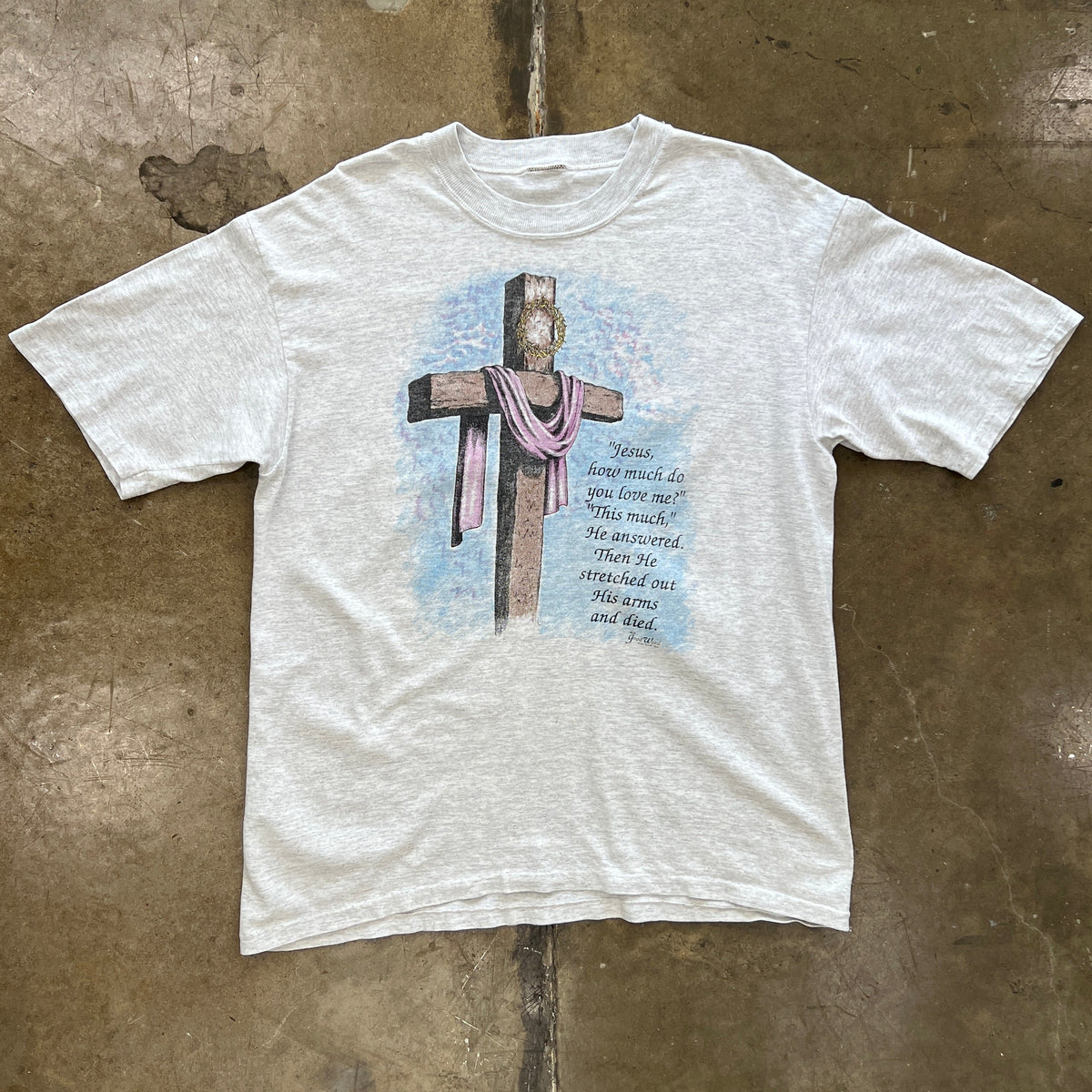 90s This Much Jesus Good Word Religious Jesus Tee