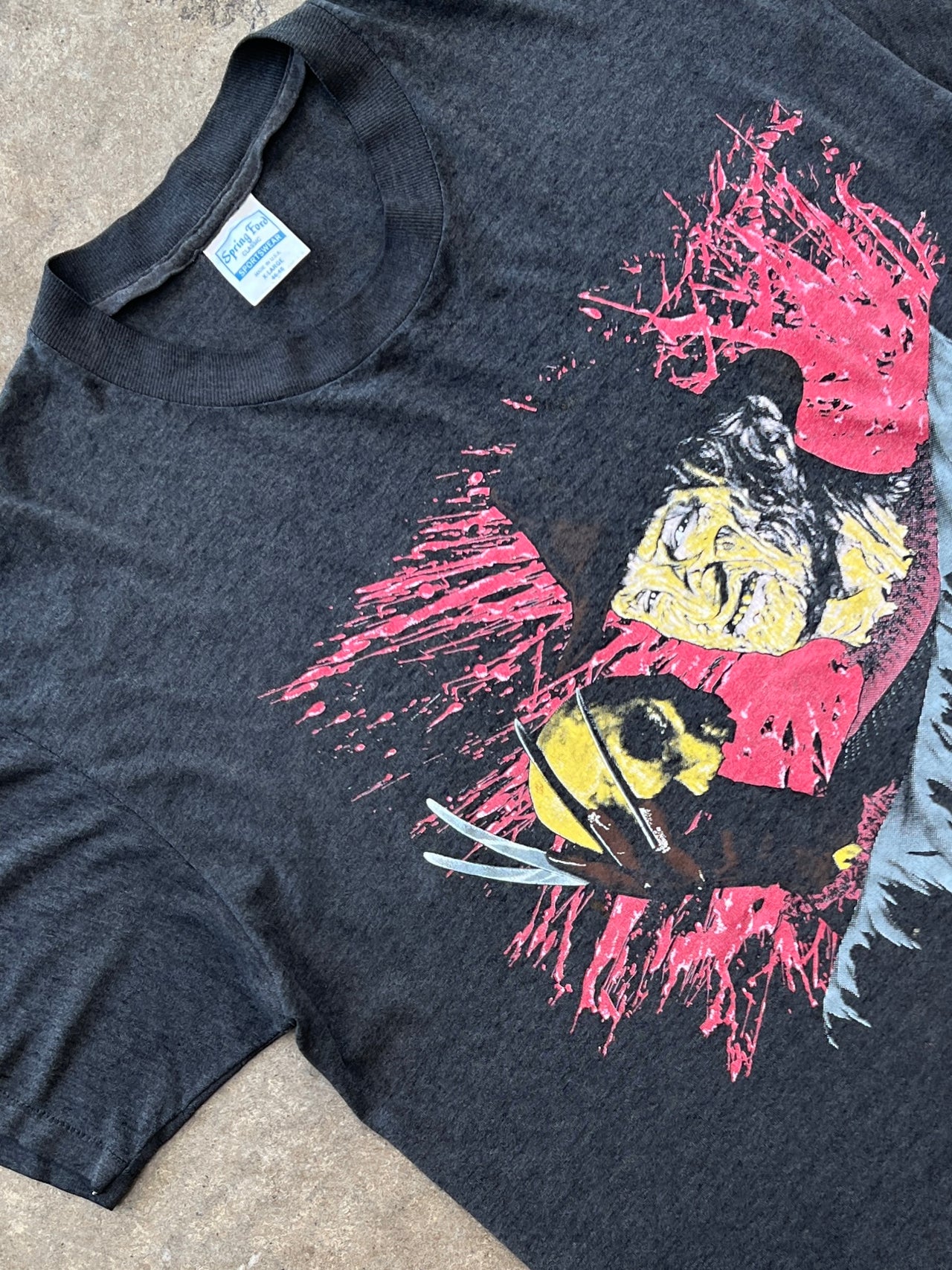 1987 Wild Oats Freddy Krueger Nightmare on Elm Street 3 Dream Warriors Tee