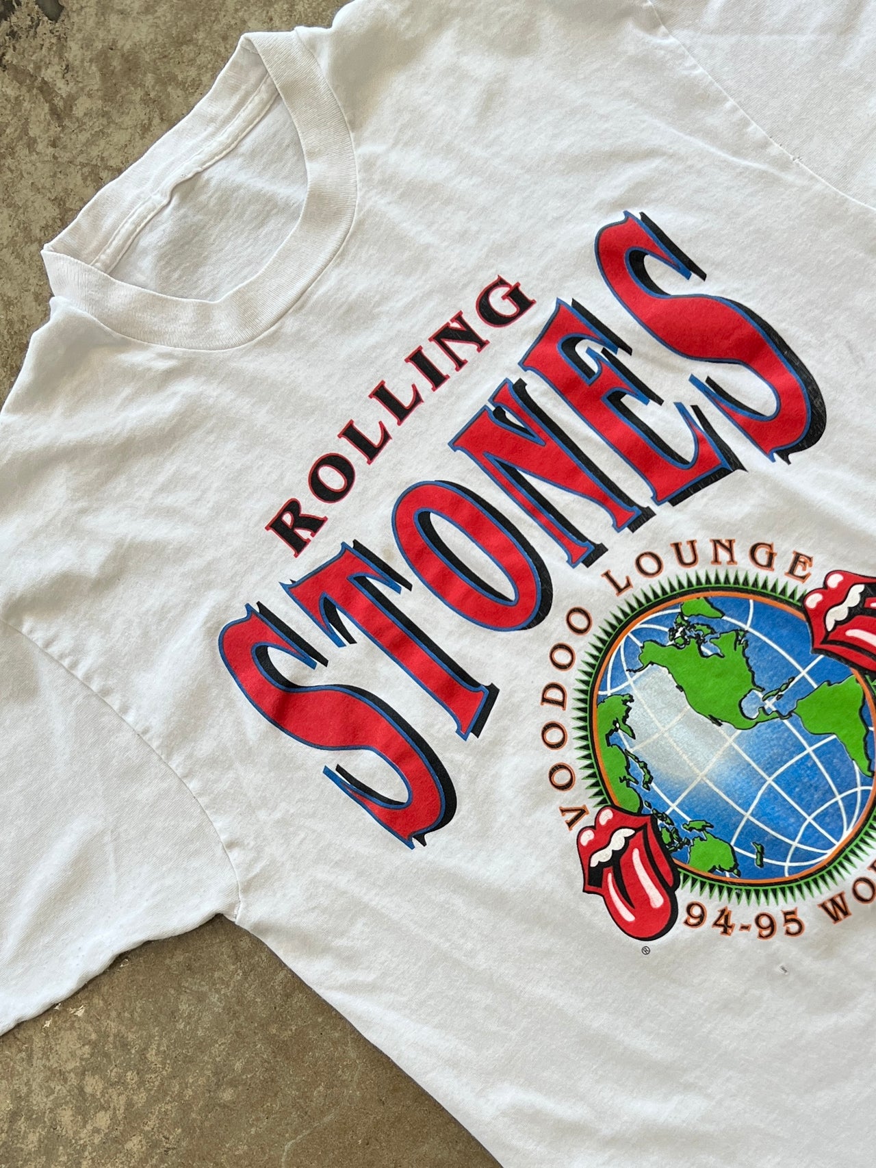 Rolling Stones VooDoo Lounge 1995 World Tour Tee Single Stitch