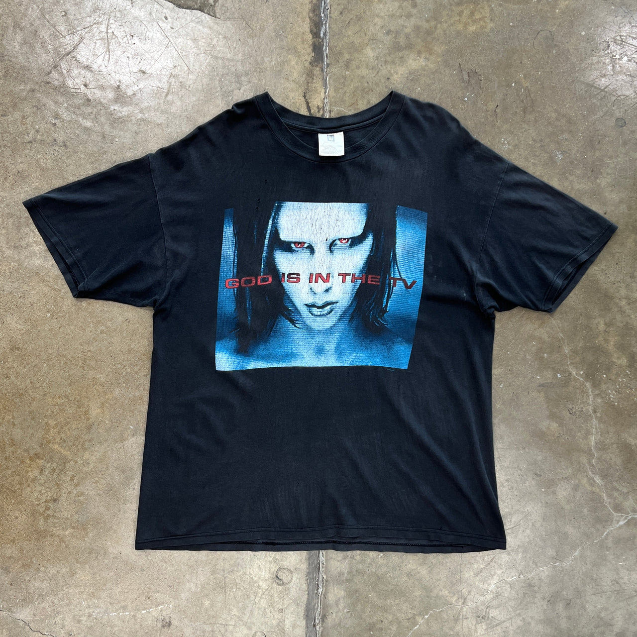 1998 Marilyn Manson God is in the TV Winterland Band Tee