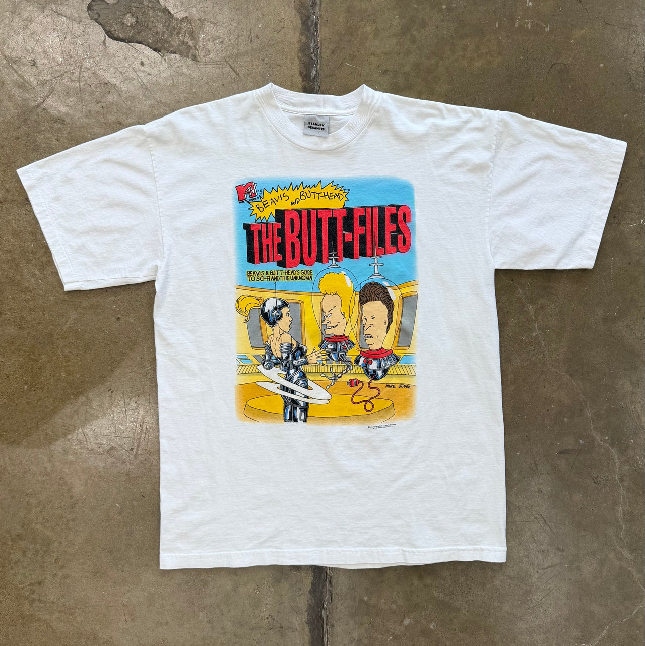 1997 MTV Beavis and Butthead Guide to Sci-fi and Unknown Tee