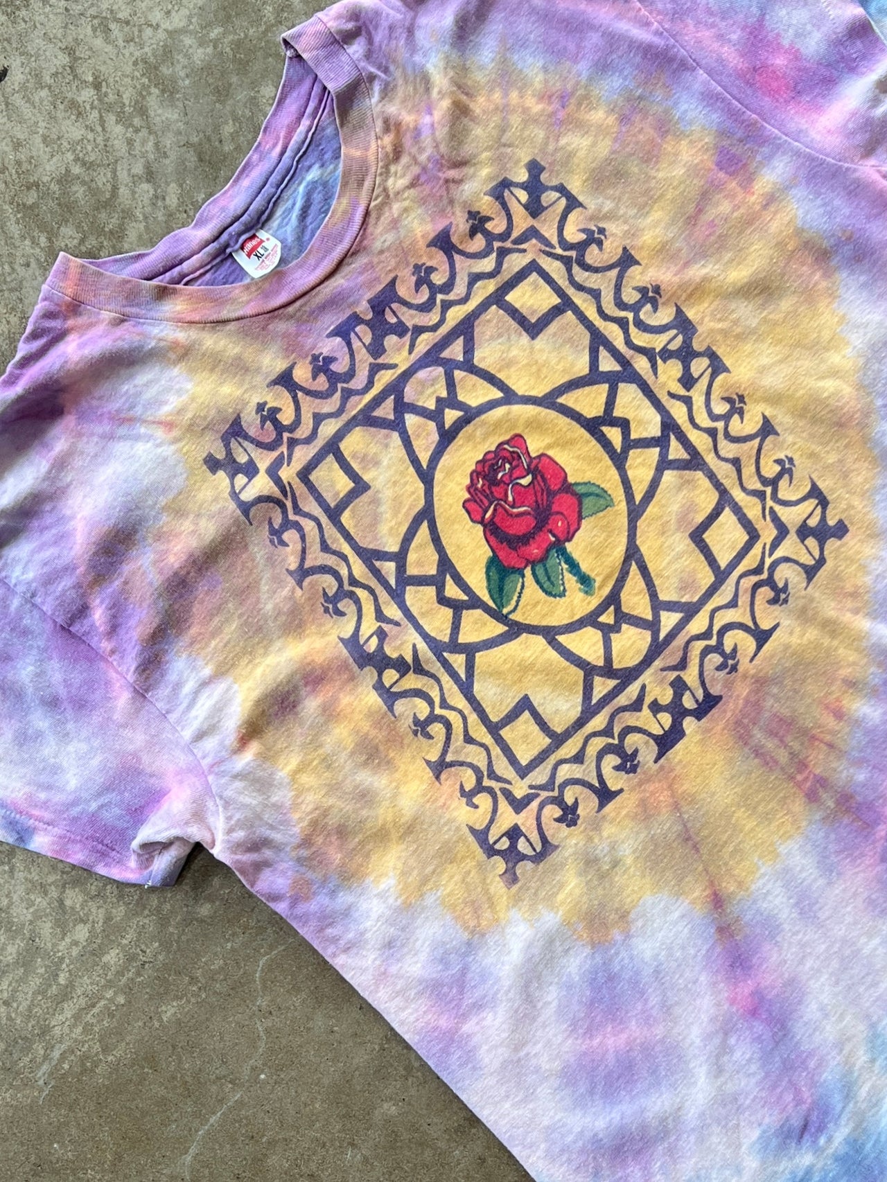 1979 Ed Donohue Grateful Dead Rose Tie Dye Single Stitch Tee