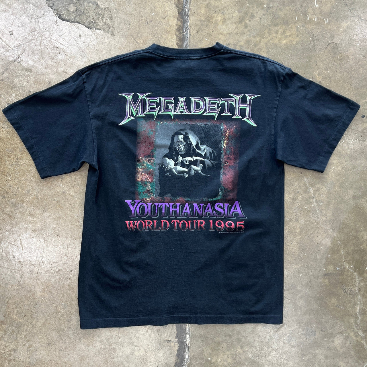 1995 Megadeth Youthanasia World Tour Tee