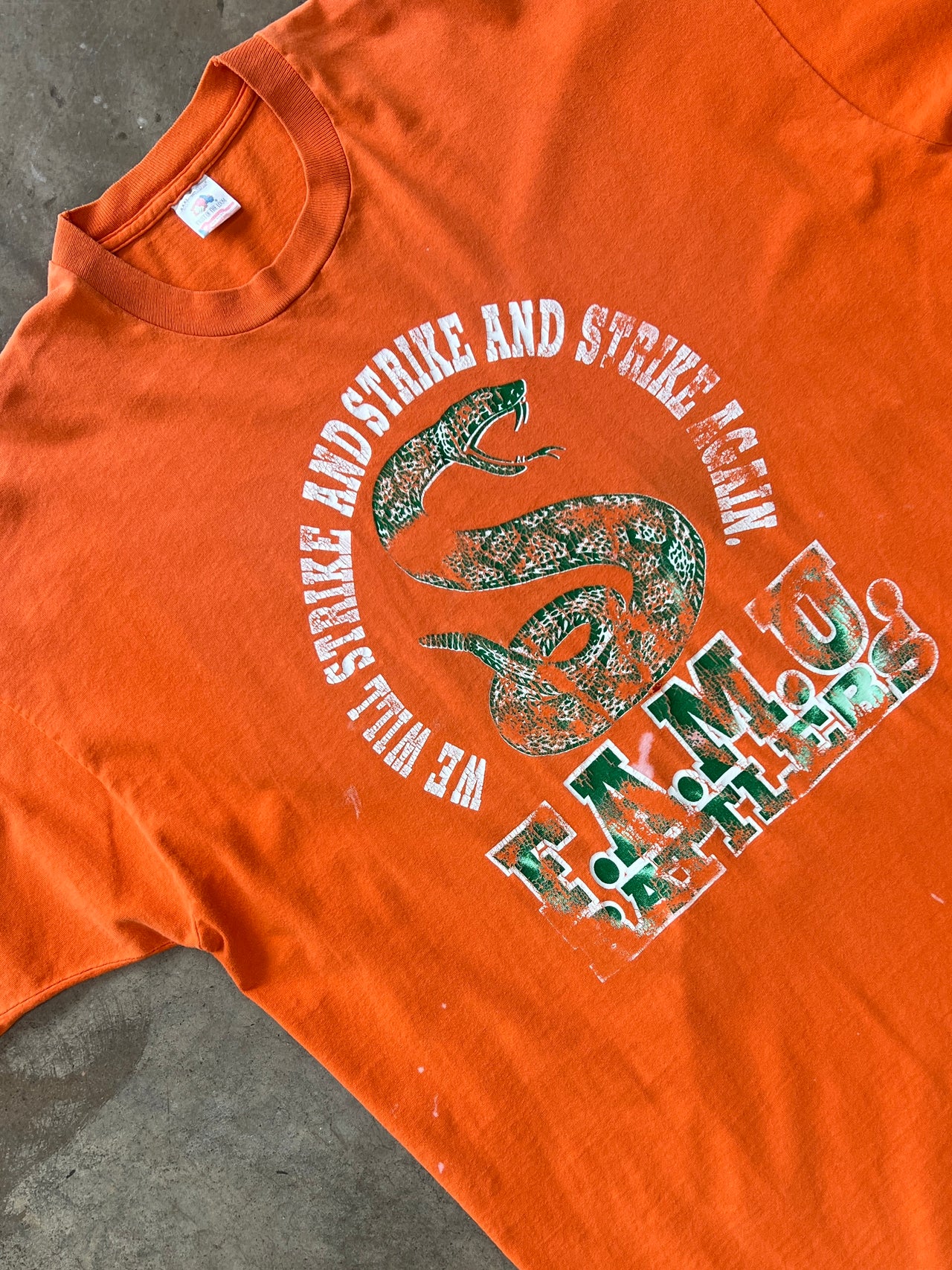 FAMU Rattlers Snake Strike Single Stitch Tee