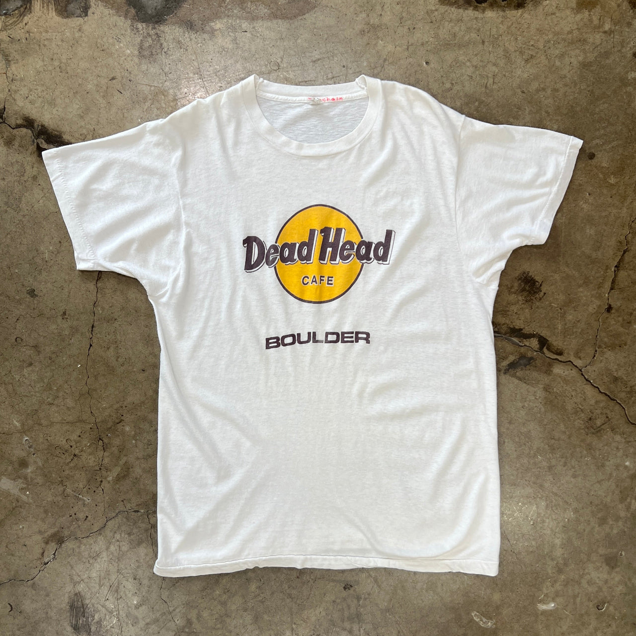 80s Grateful Dead Hard Rock Dead Head Cafe Single Stitch Tee