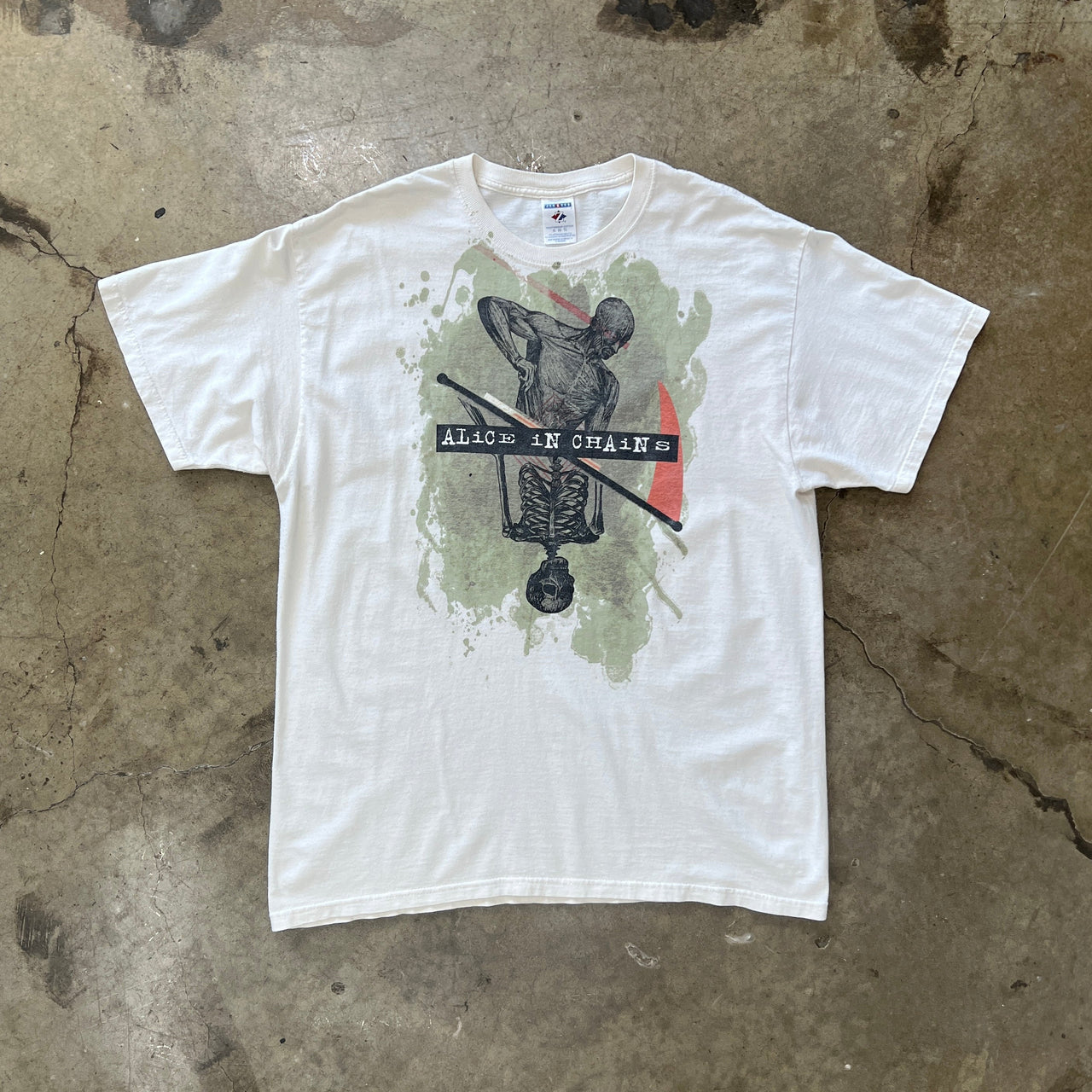 Alice in Chains Skeleton Rock Band Tee