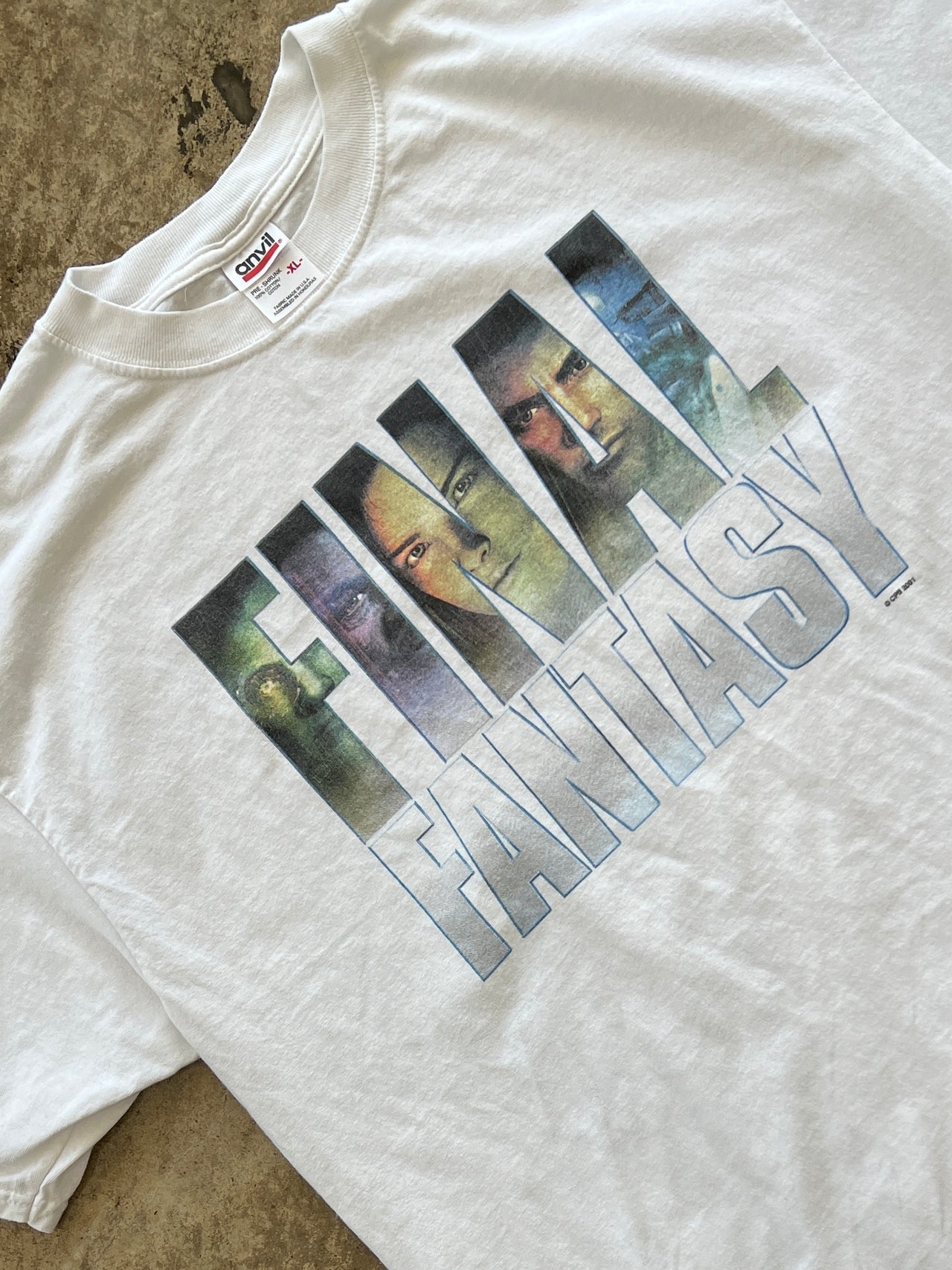 Y2K 2001 Final Fantasy: The Spirits Within Video Game Tee