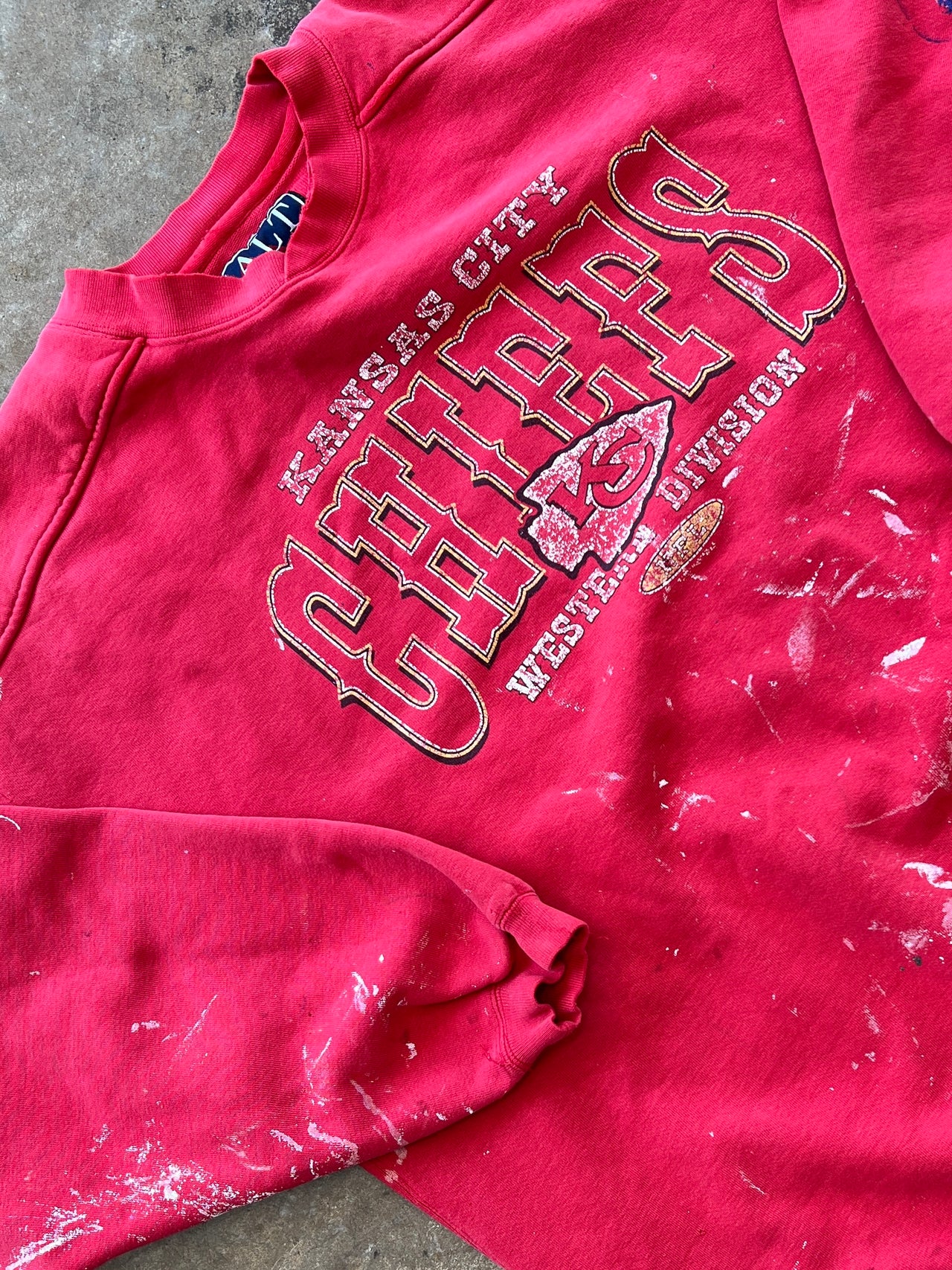 90s Kansas City Chiefs Western Division Crewneck Galt Sand Crewneck