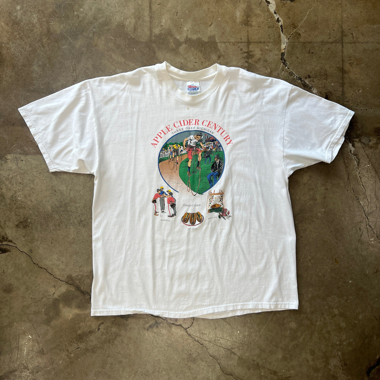 1999 Apple Cider Century Cycling Baseball Sports Tee