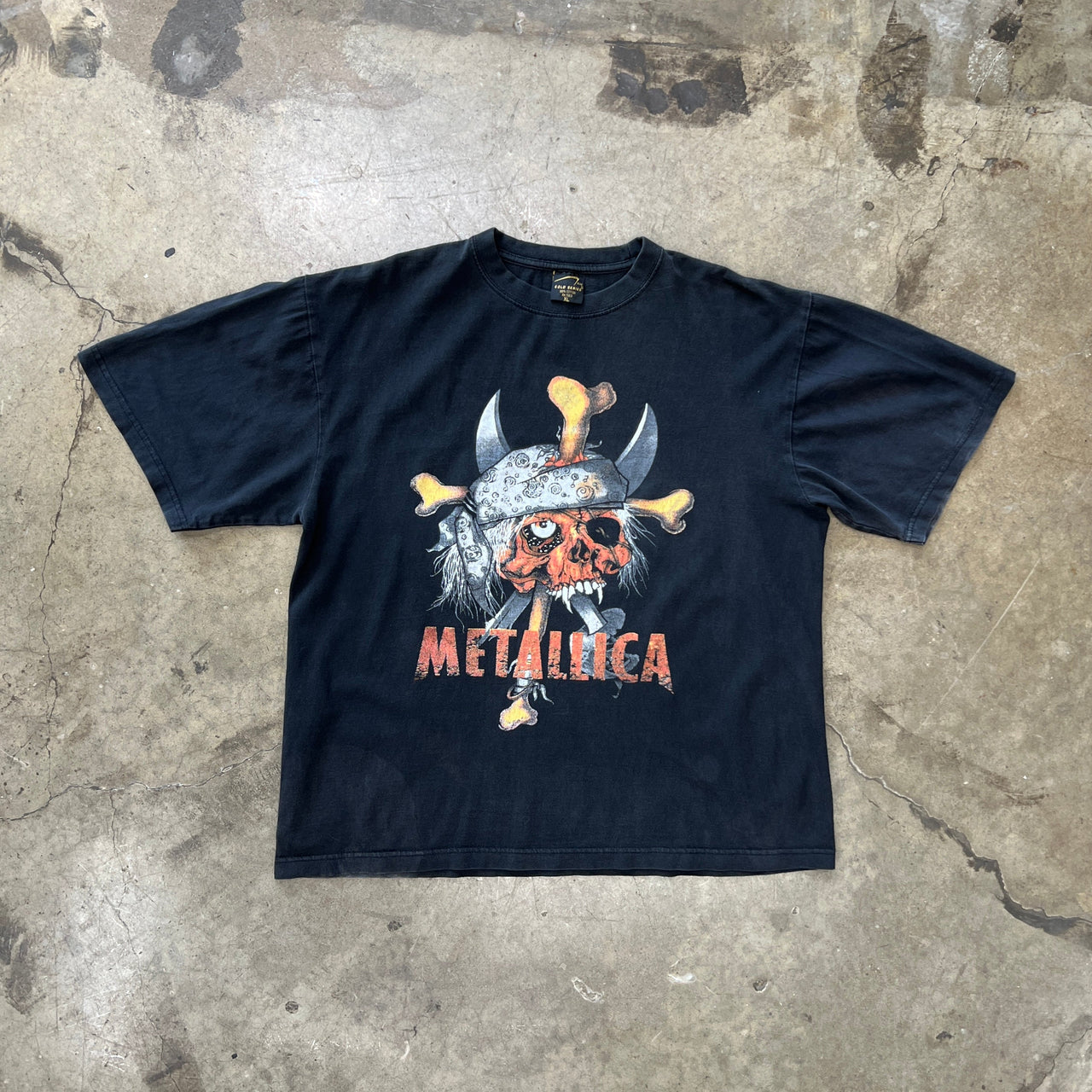 2002 Metallica Pushead Pirate Skull Band Tee