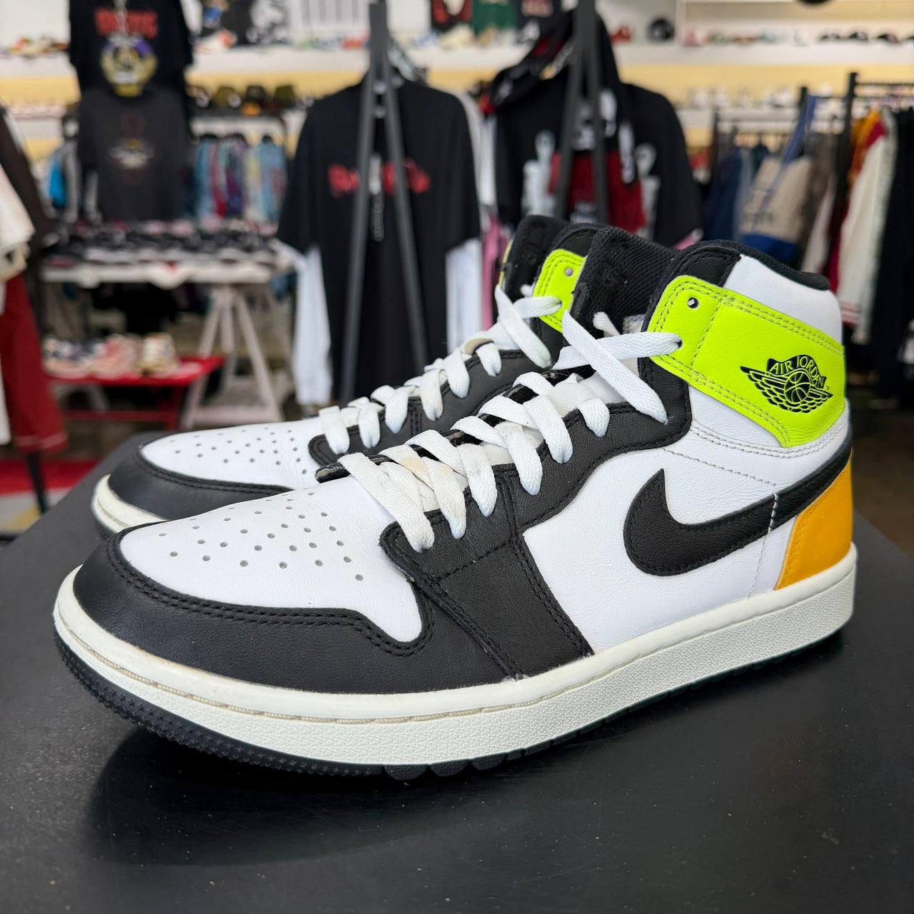 Air Jordan 1 Golf White Gold Volt Black (2024)
