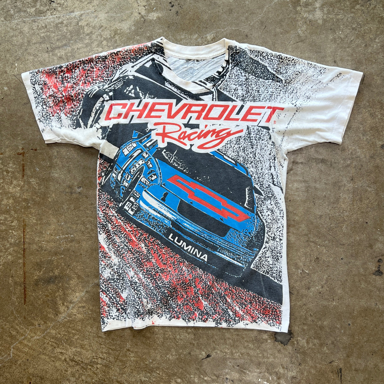 90s AOP Chevrolet Chevy Racing Single Stitch Tee