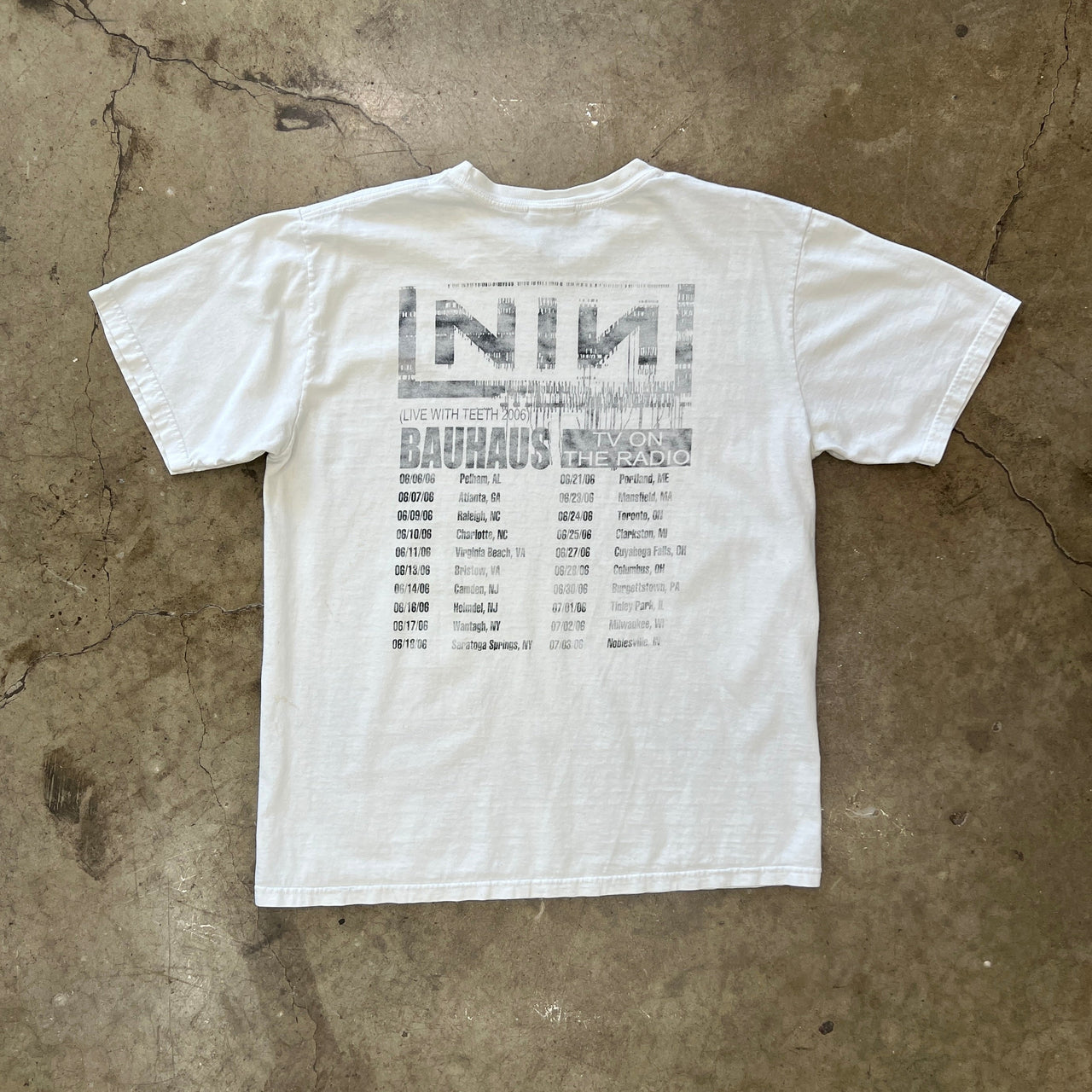 2006 Nine Inch Nails Live with Teeth Tour Bauhaus Tee