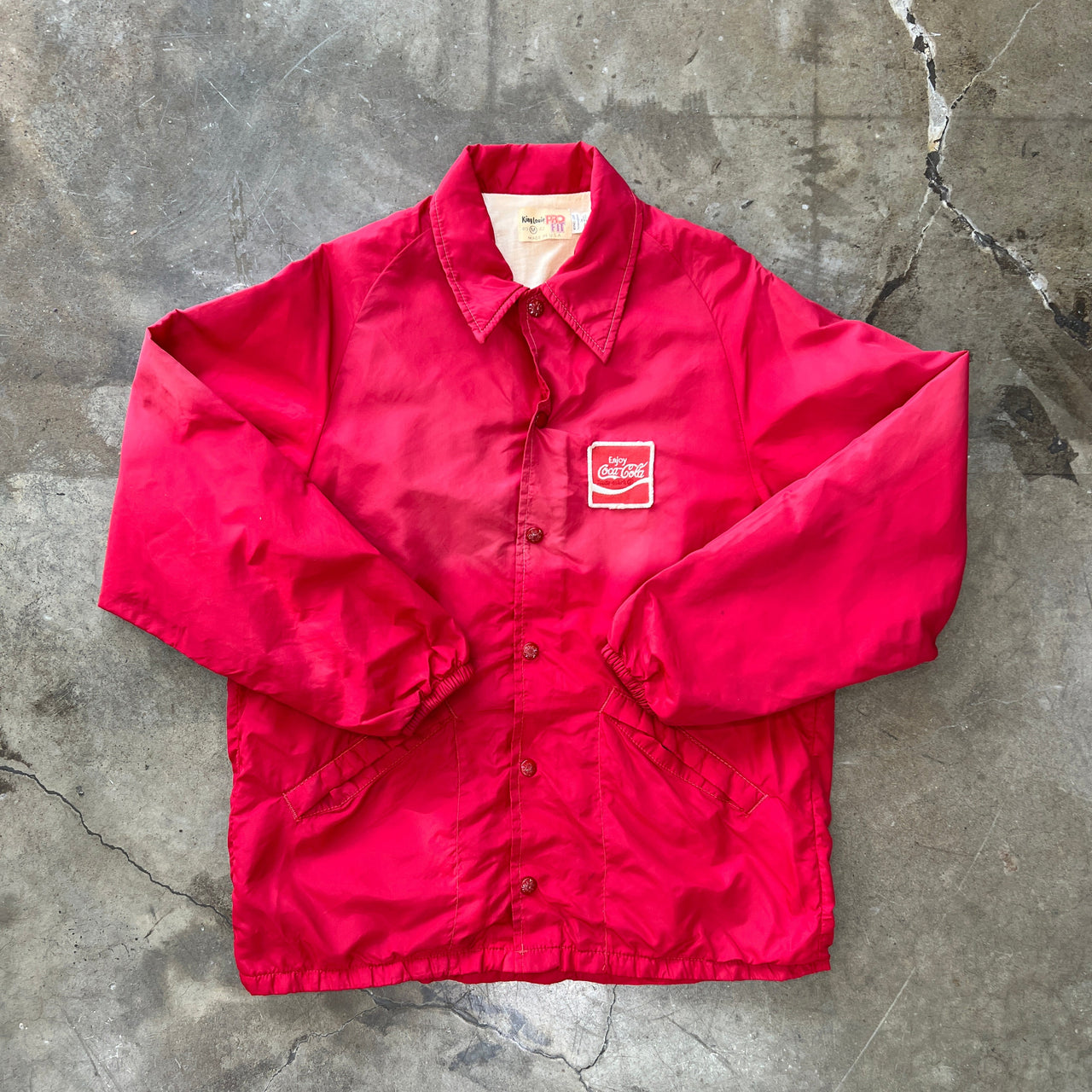 80s King Louie Pro Fit Coca Cola Coke Windbreaker Jacket