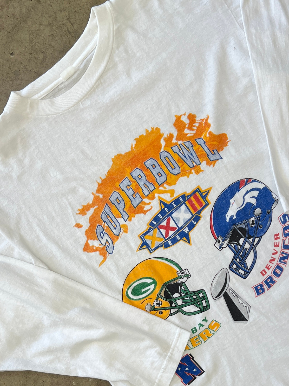 Super Bowl XXXII Green Packers Denver Broncos Tee