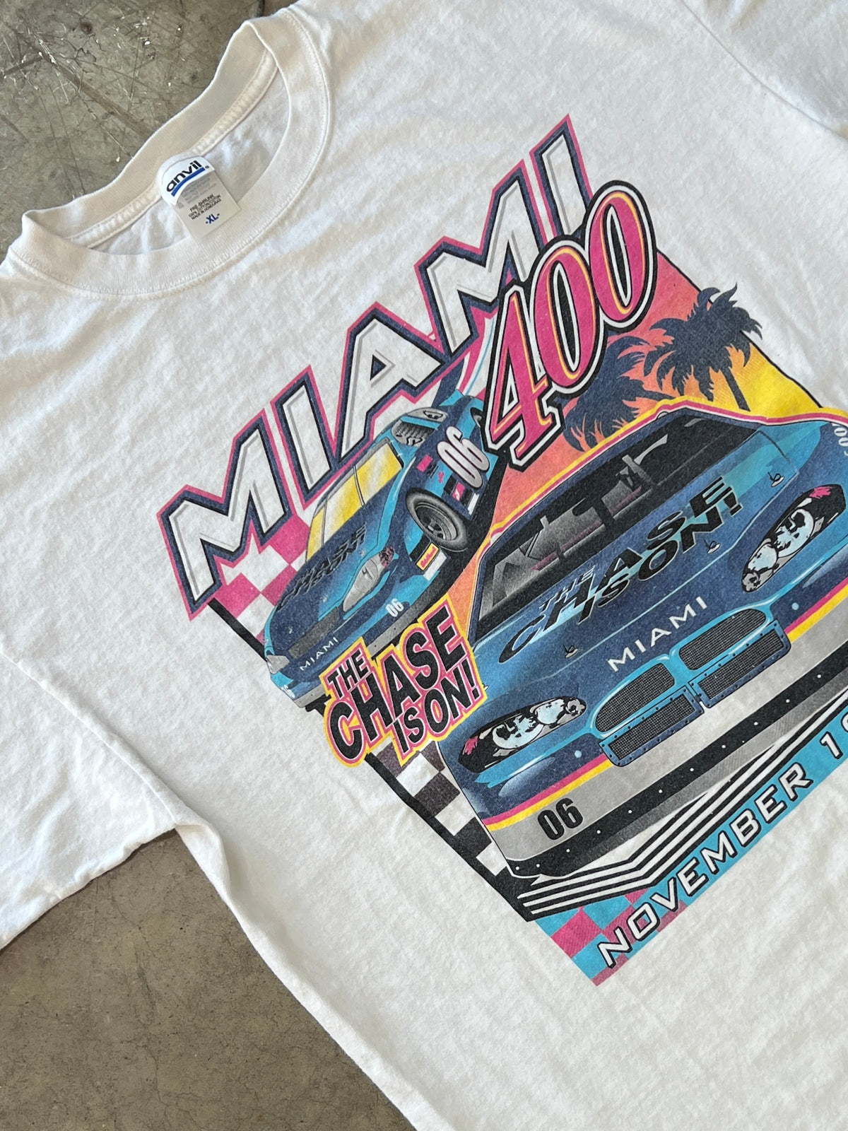 Miami 400 Dale Earnhardt Kasey Kahne Tee XL