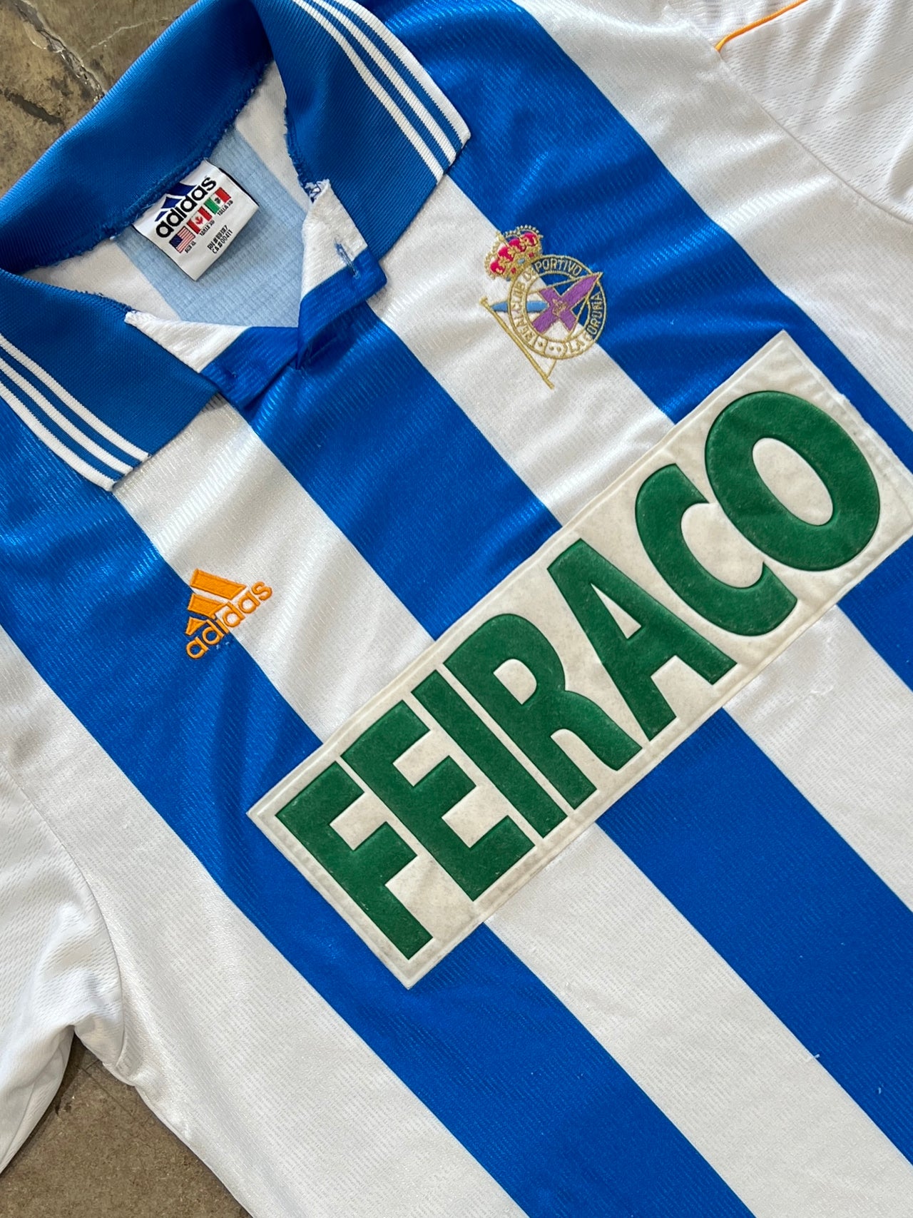 1999 Adidas Deportivo de la Coruna Feiraco Soccer Jersey
