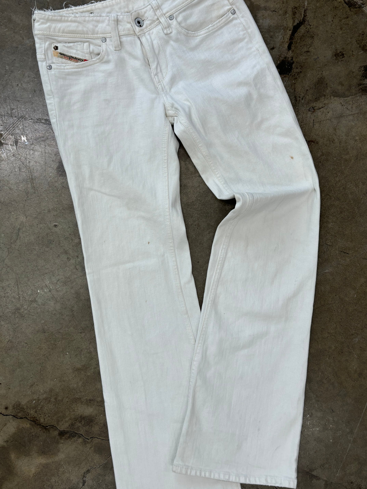 Diesel Industry White Denim Pant