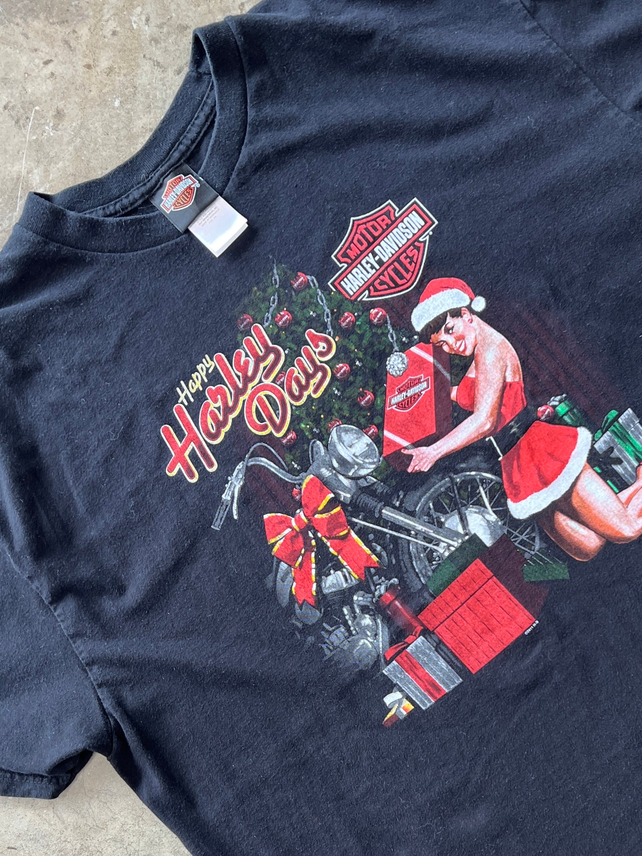 Harley Davidson Christmas Riverside Tee