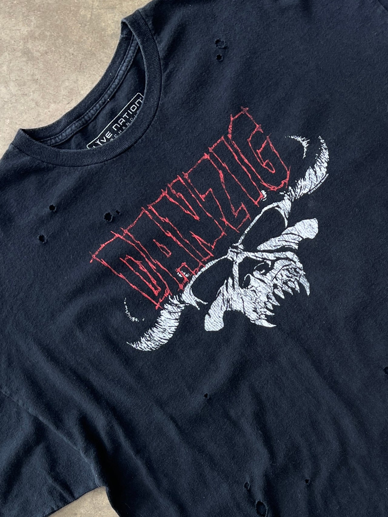 Danzig North American 1996 reprint Tour Tee Distressed