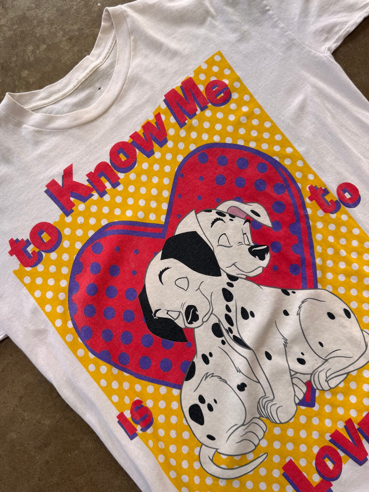 Disney 101 Dalmations to Know Me is to Love Me Tee