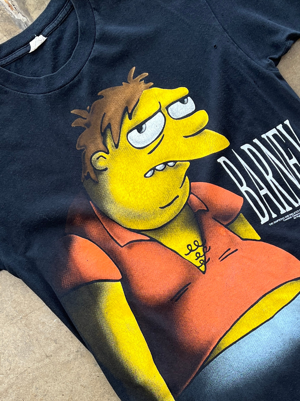 1997 Simpsons Barney Matt Groening Movie Blackout Shadow Tee