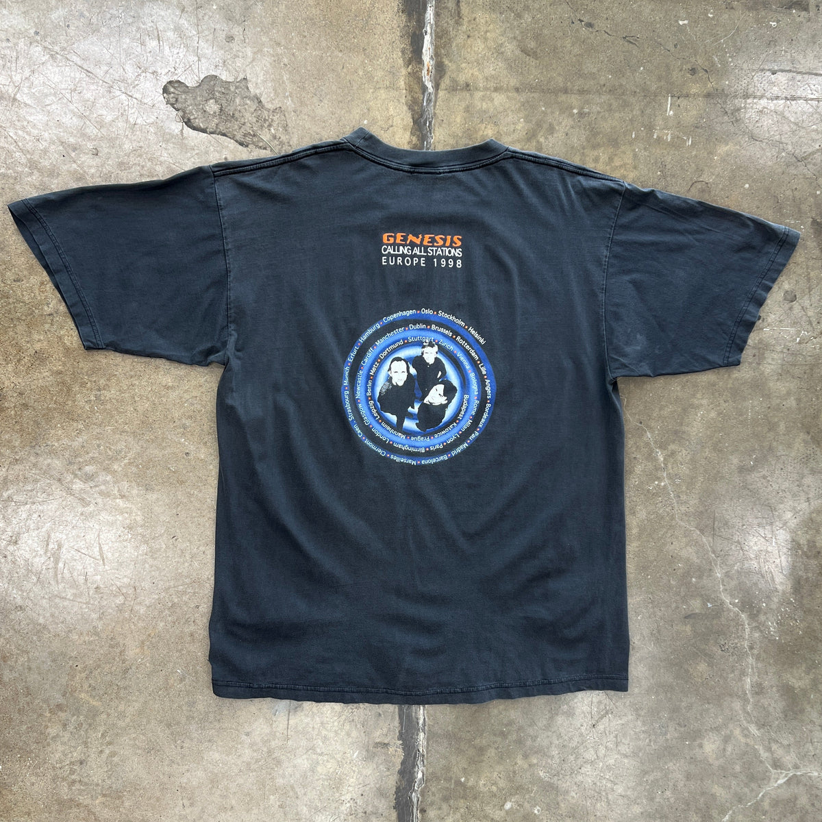 1998 Genesis Calling All Stations Euro Tour Band Tee