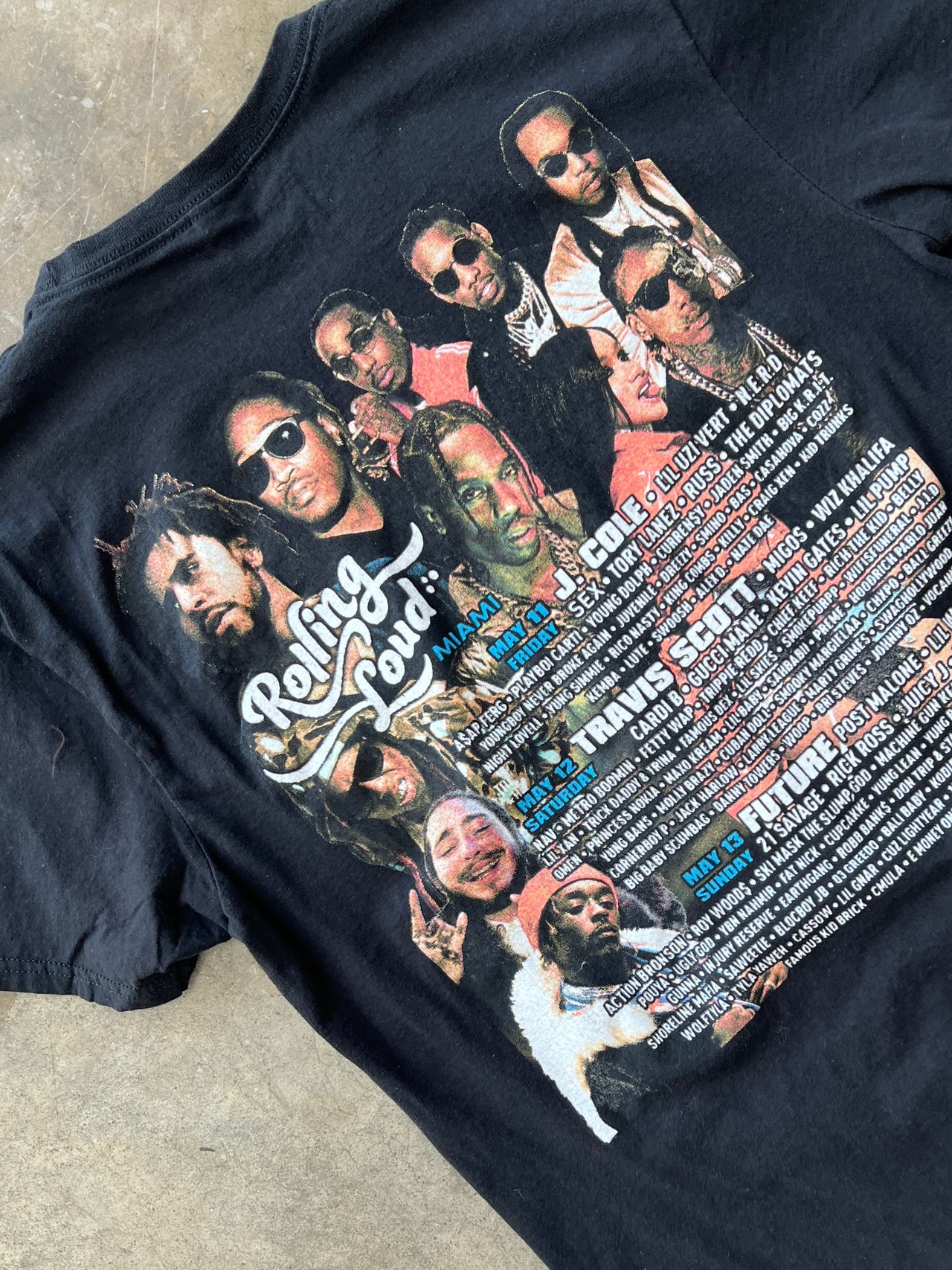 Rolling Loud Music Festival J.Cole Travis Scott Parking Lot Tee