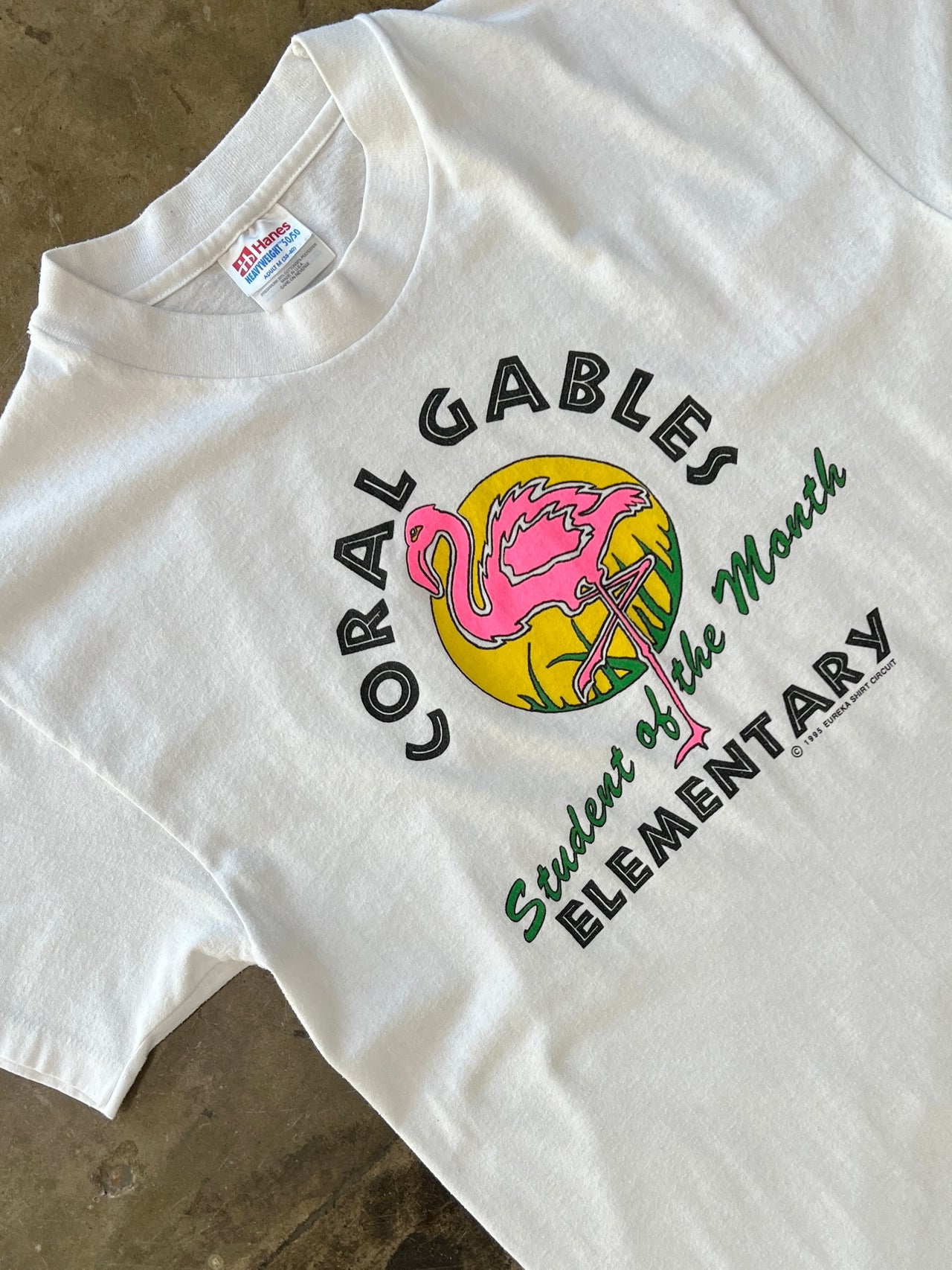 90s Coral Gabels Flamingo Single Stitch Tee