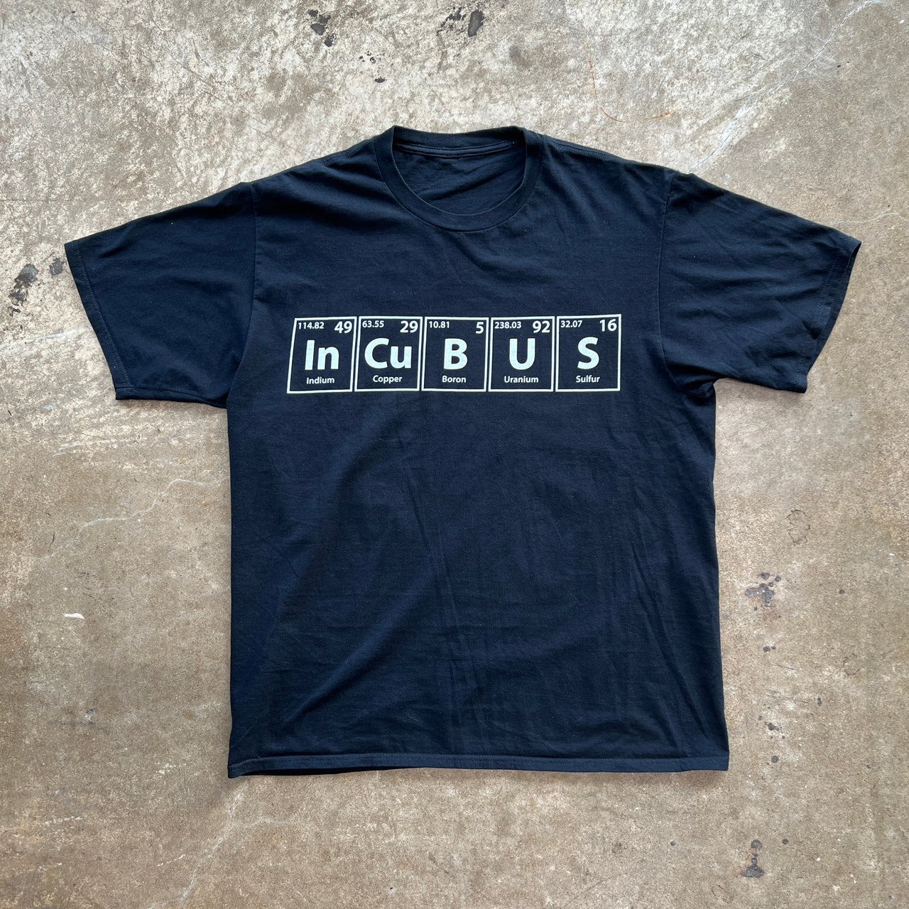 Incubus Periodic Table Science Tee